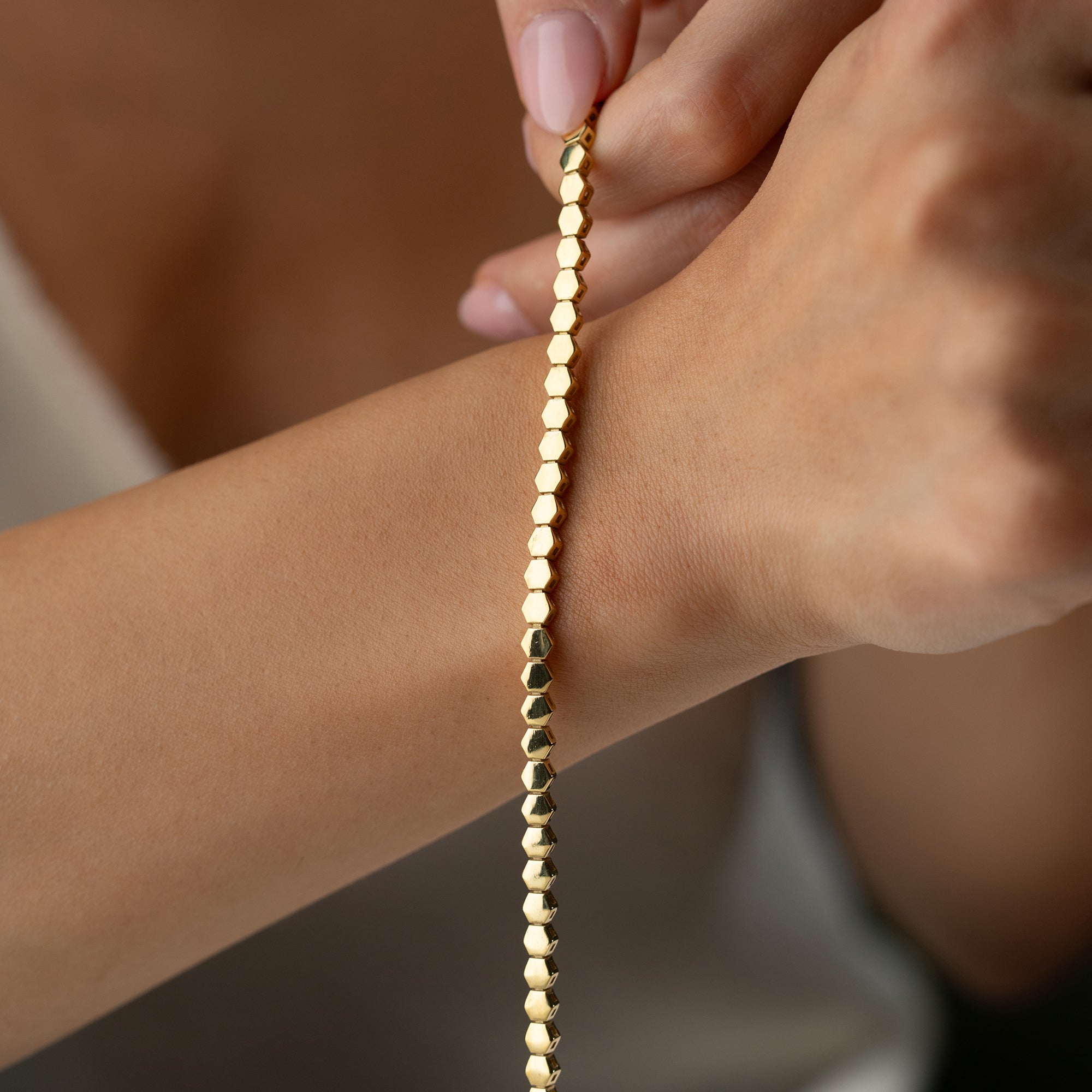 HEXAGON ARMBAND | 925 SILBER