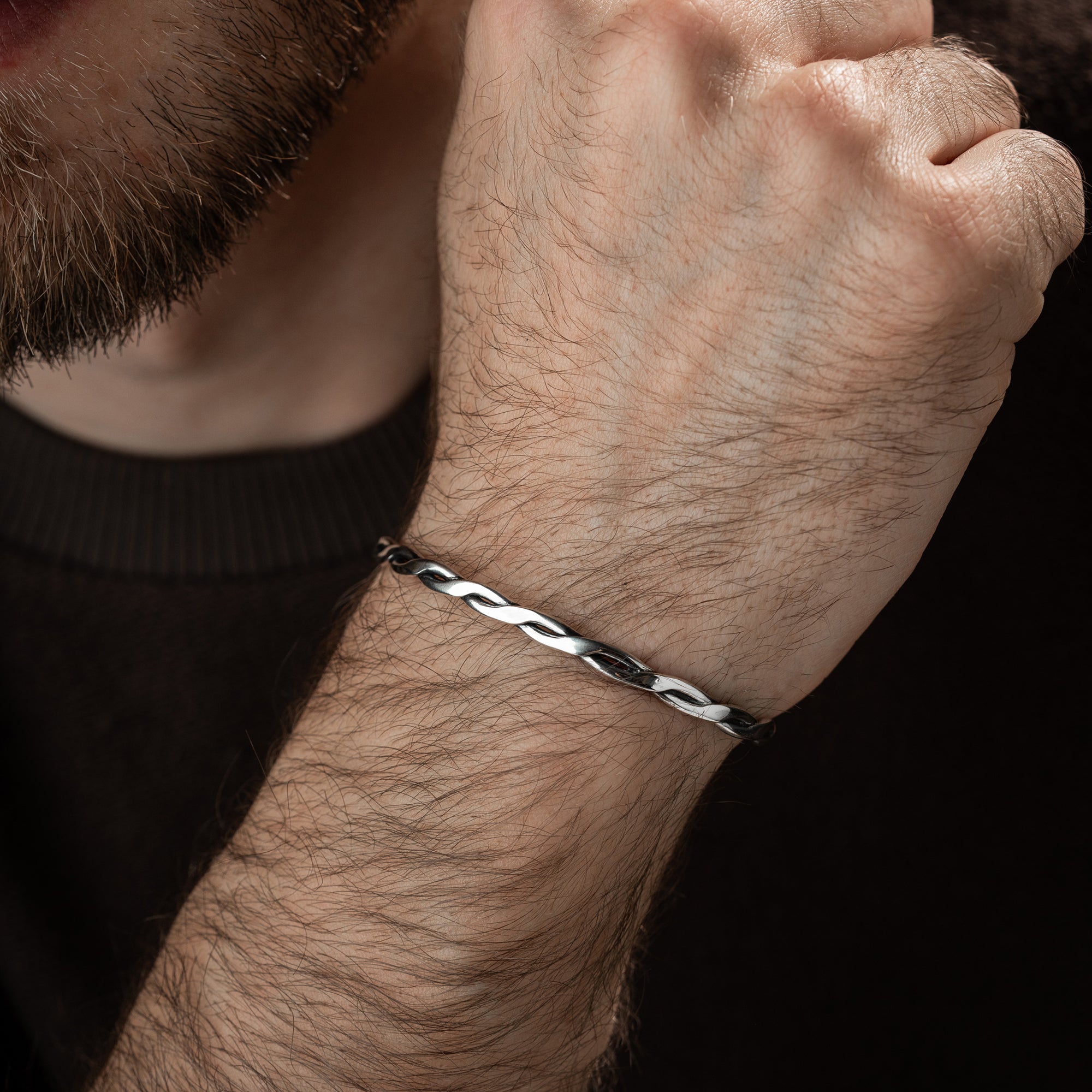 HERREN ARMREIFEN MODEL 4 | 925 SILBER