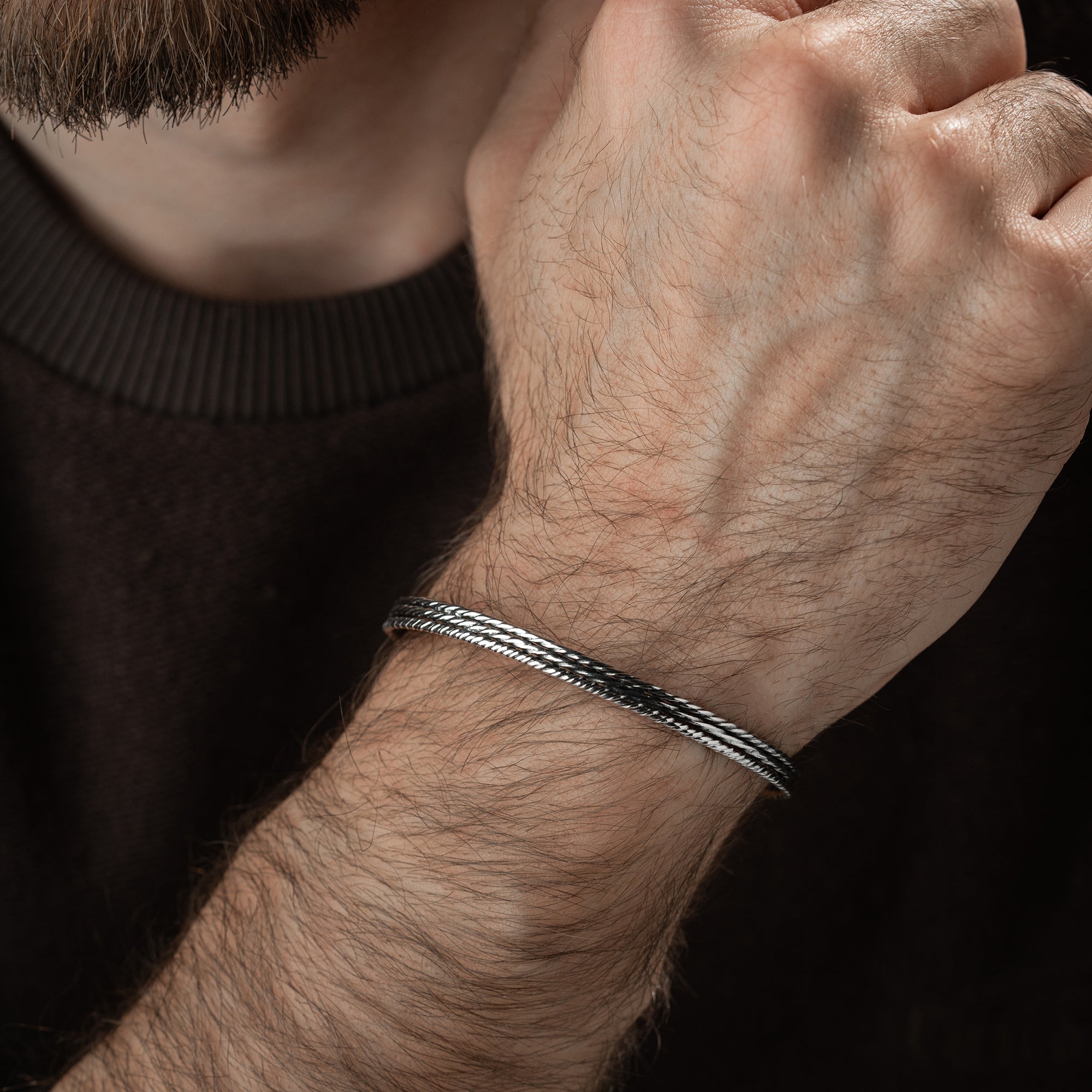 HERREN ARMREIFEN MODEL 8 | 925 SILBER