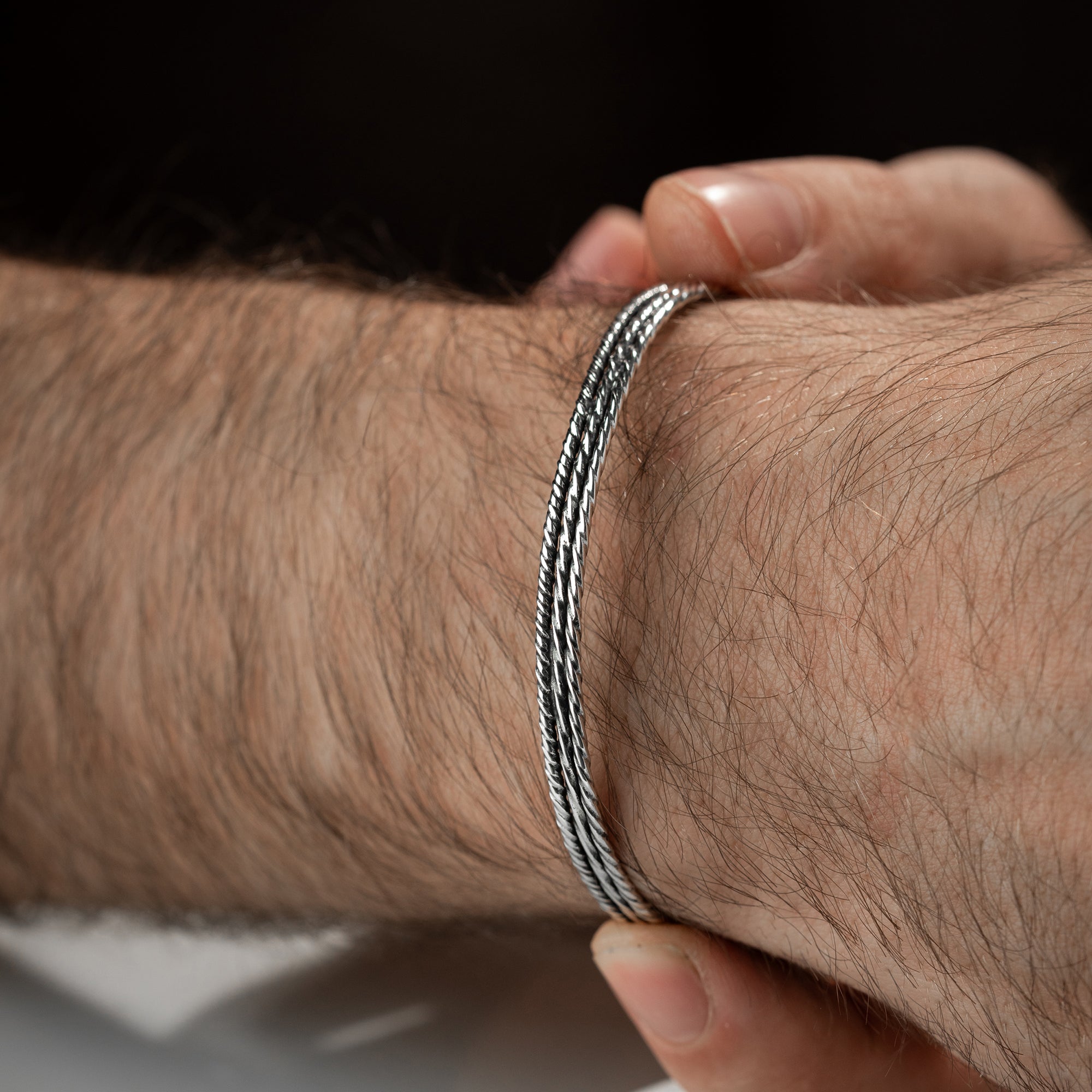 HERREN ARMREIFEN MODEL 8 | 925 SILBER