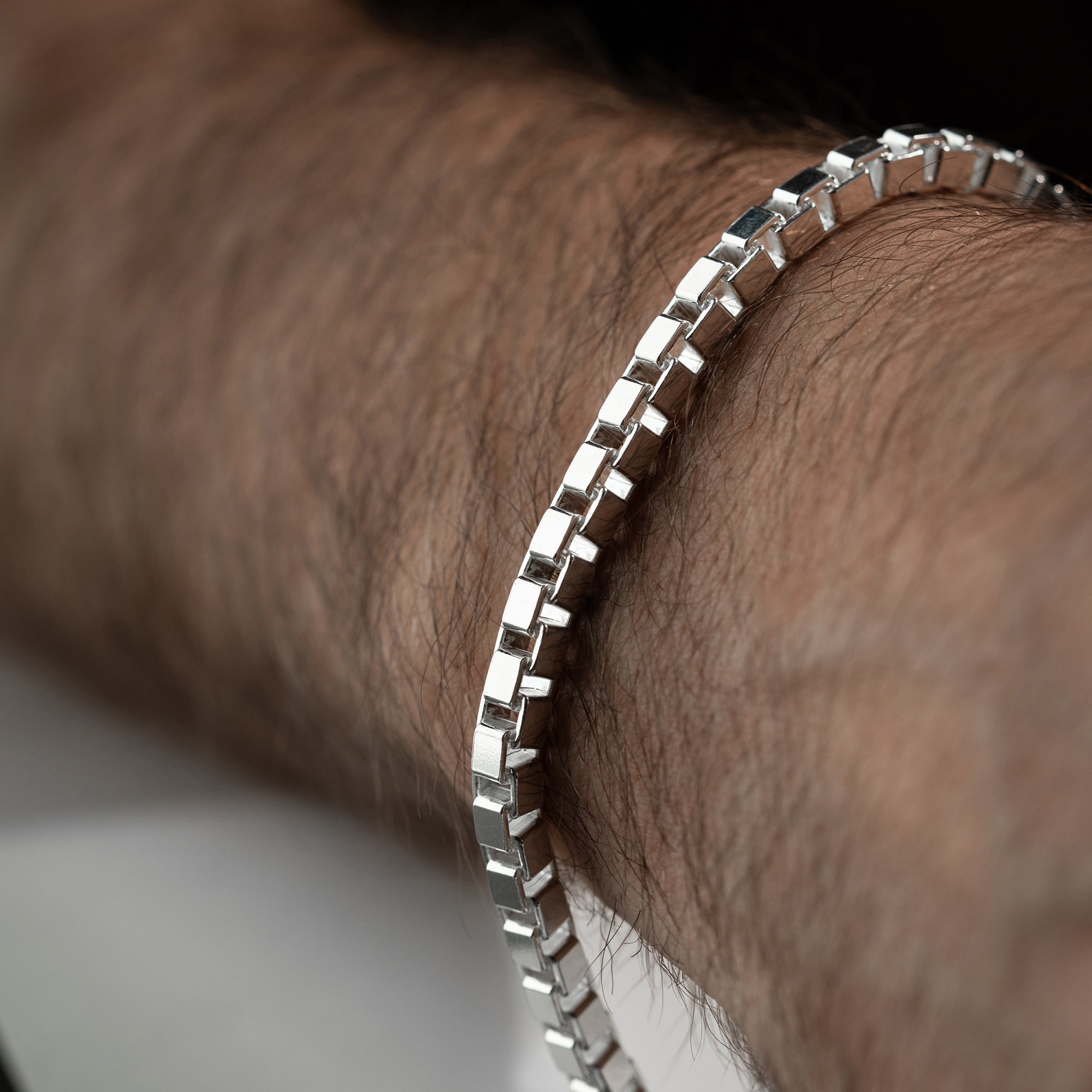 KASTENPANZER ARMBAND 6 MM | 925 SILBER