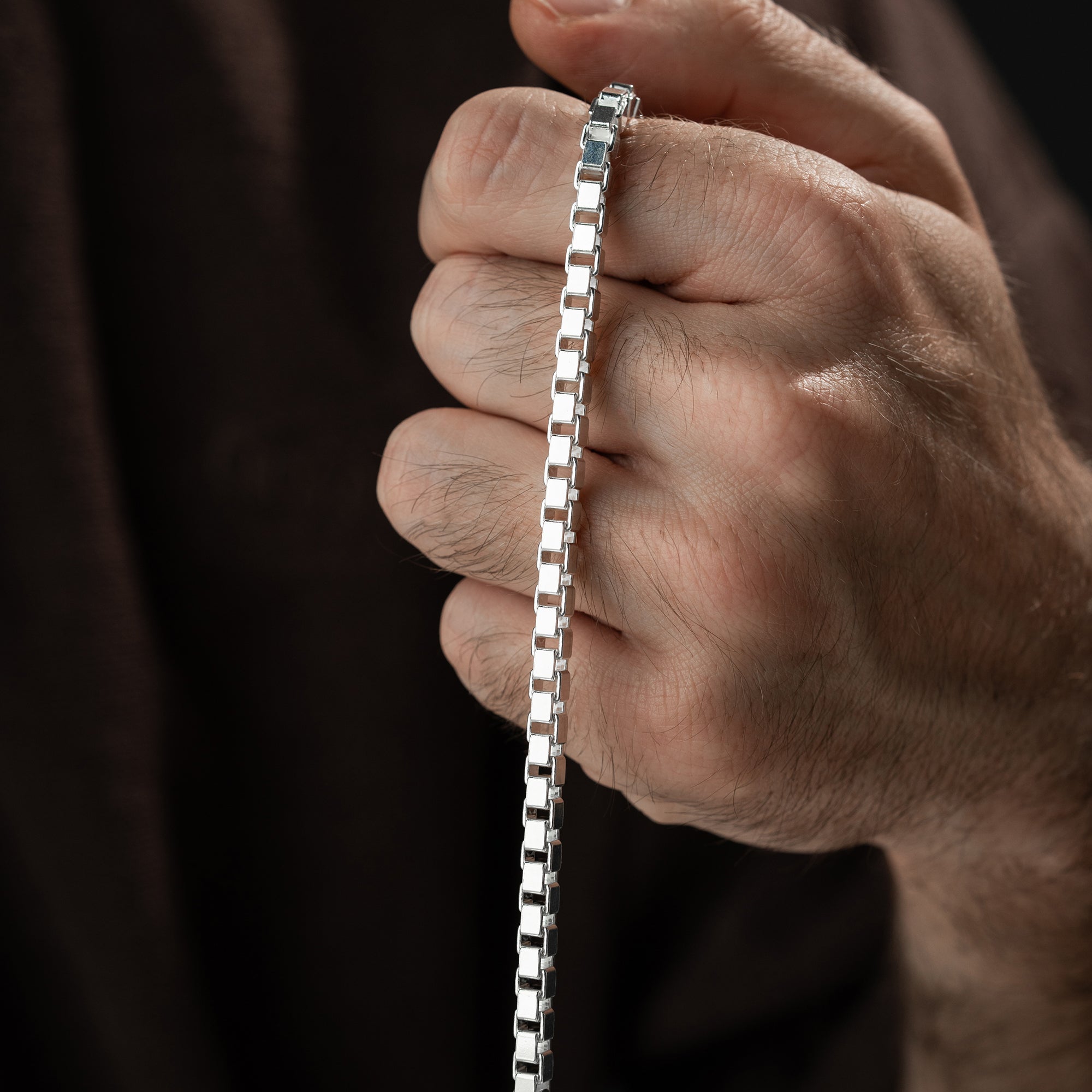 KASTENPANZER ARMBAND 6 MM | 925 SILBER