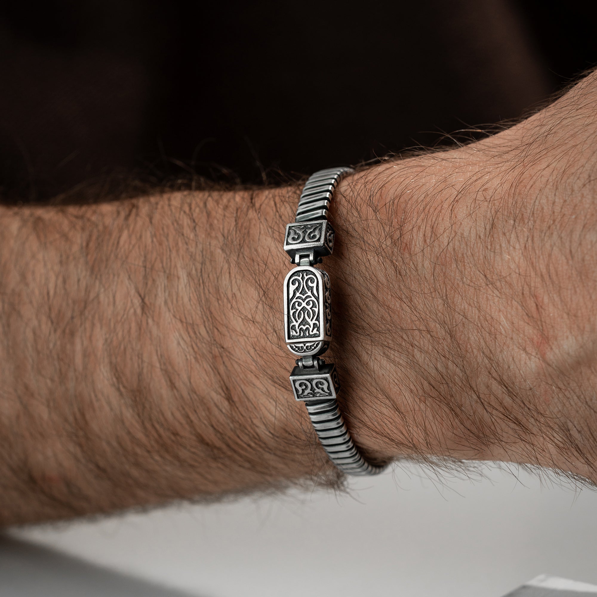 HERREN ARMREIFEN MODEL 9 | 925 SILBER