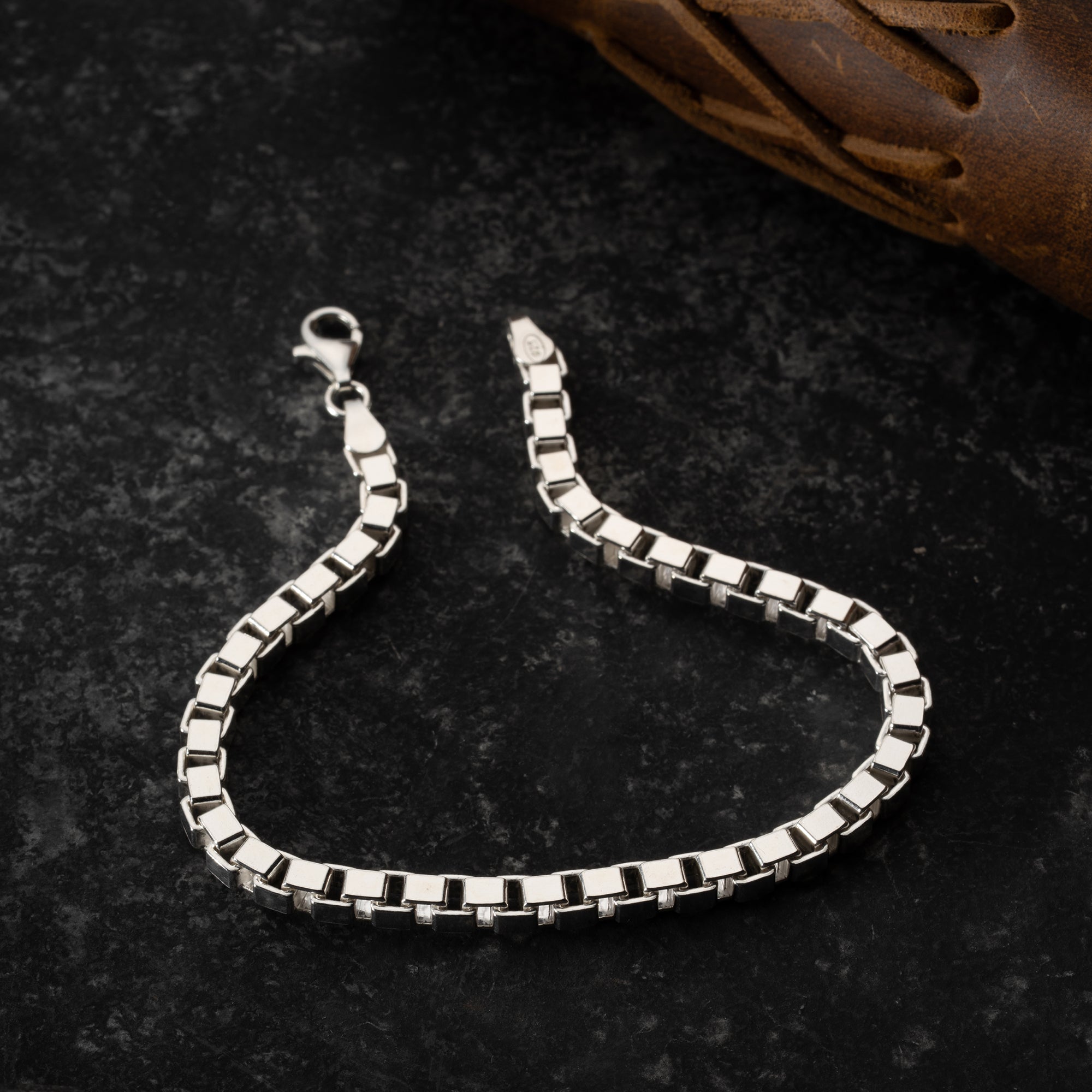 KASTENPANZER ARMBAND 6 MM | 925 SILBER