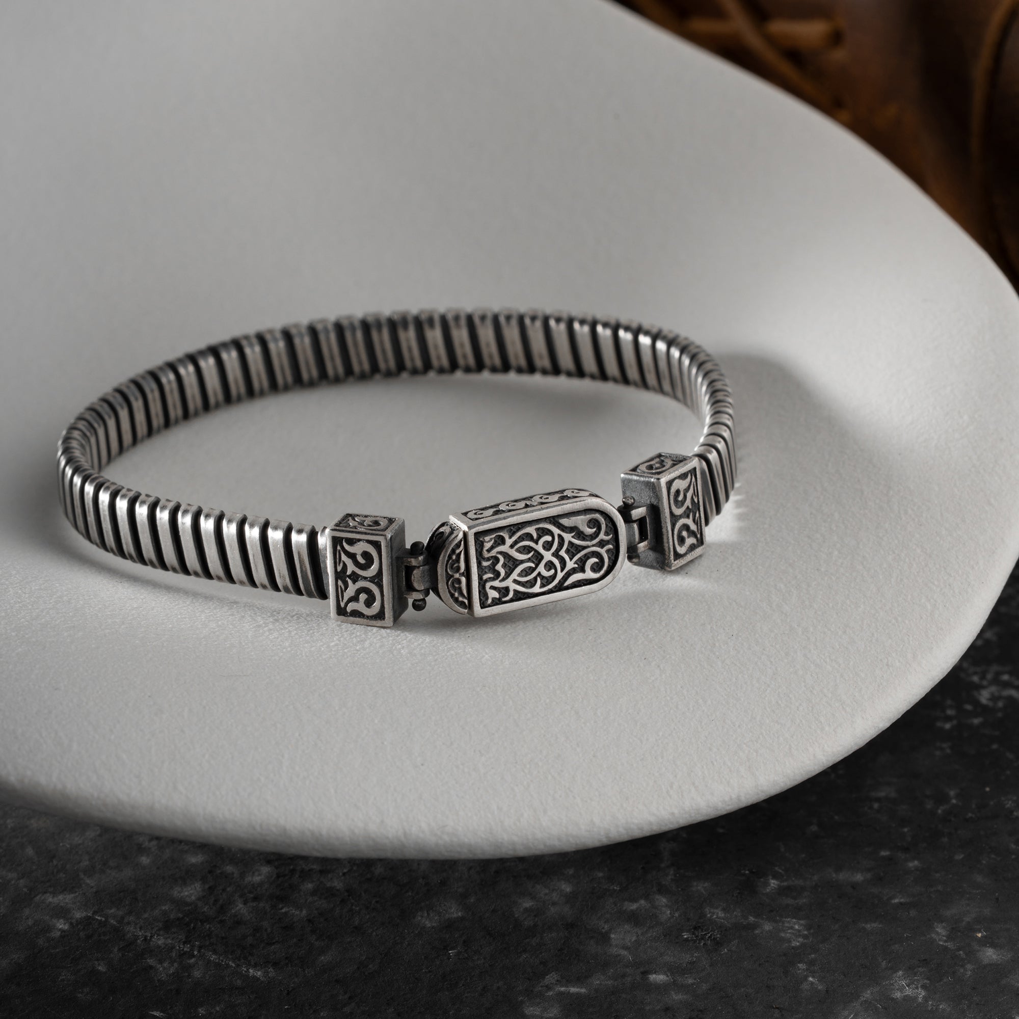 HERREN ARMREIFEN MODEL 9 | 925 SILBER