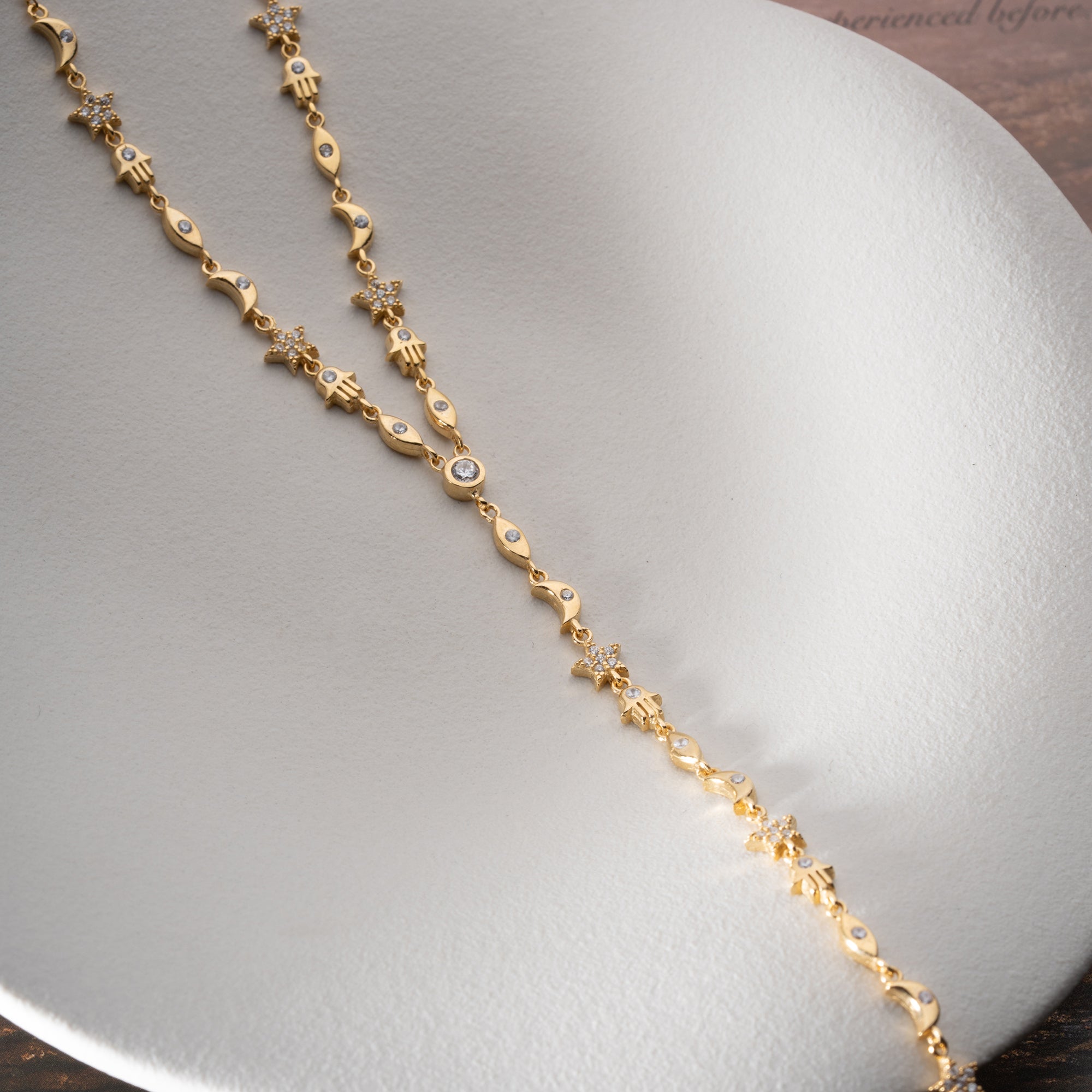 LUNA CHARM Y HALSKETTE | 925 SILBER