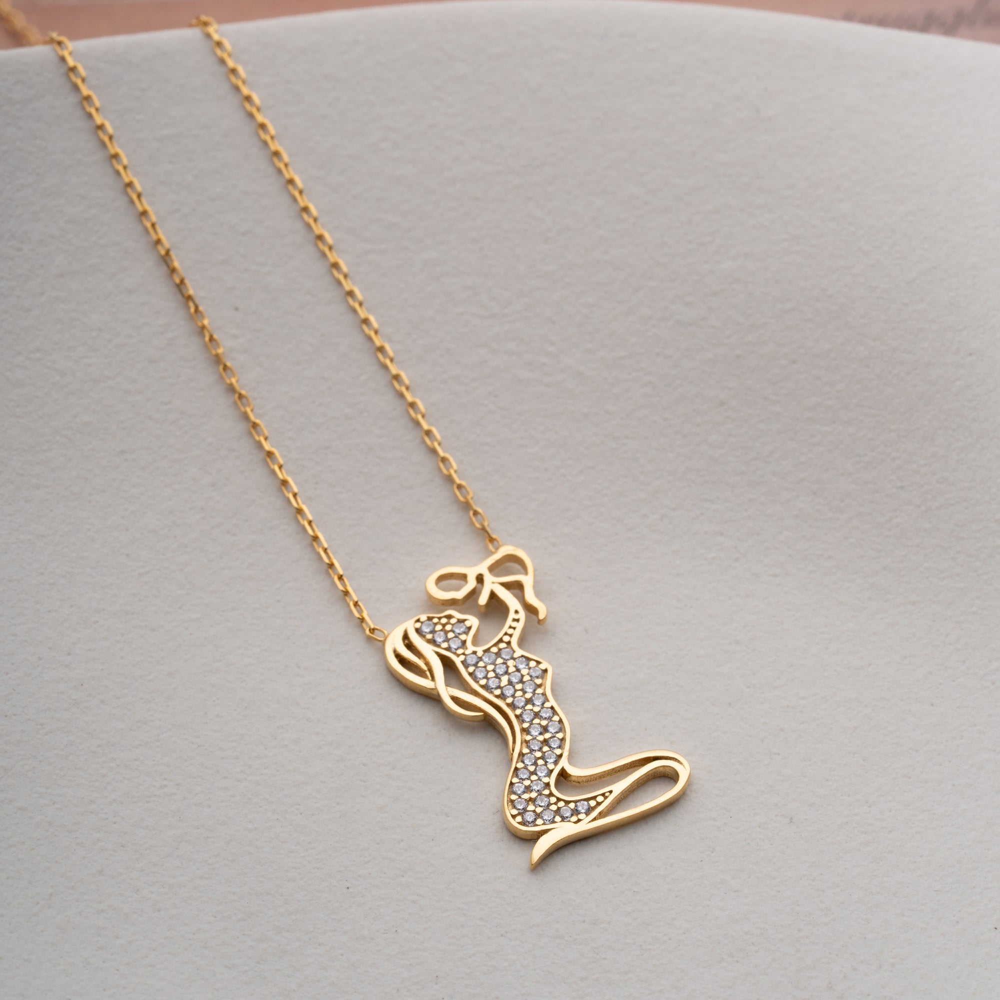 MOM ZIRKONIA HALSKETTE | 925 SILBER