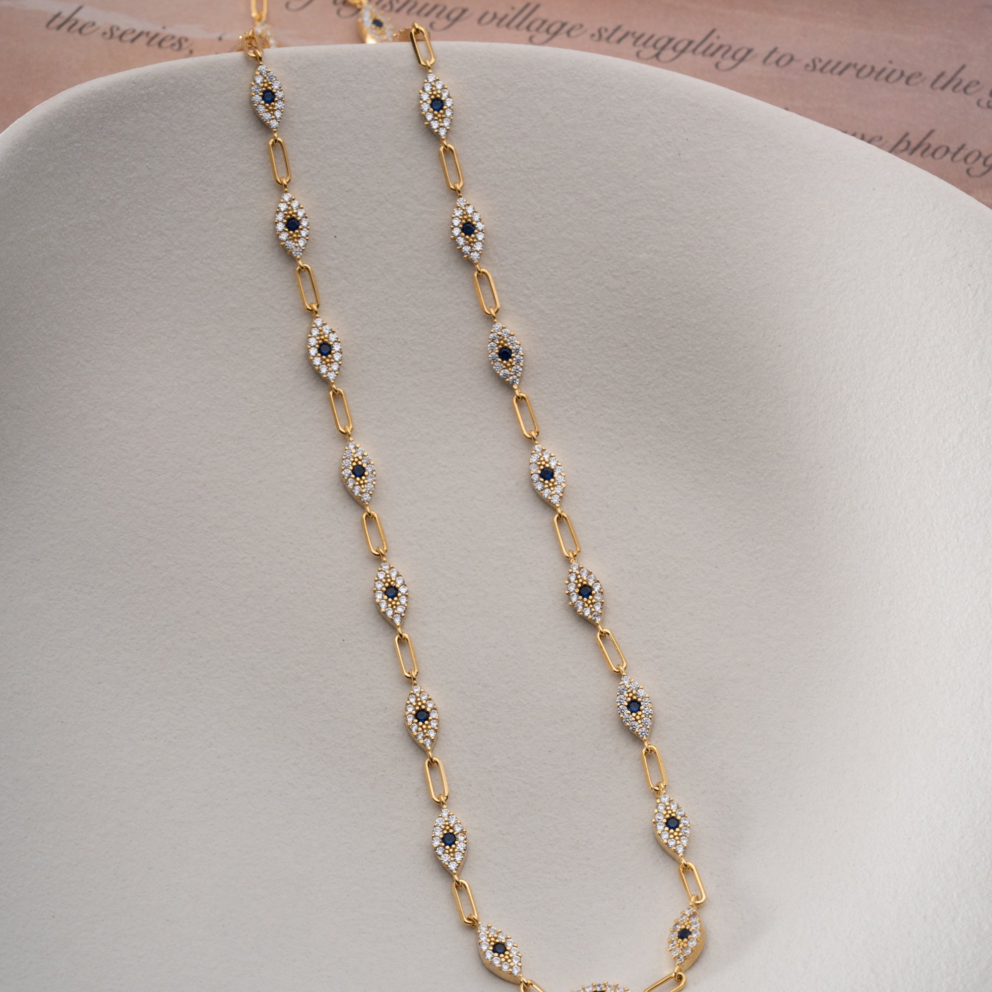 EYE CHARM HALSKETTE | 925 SILBER