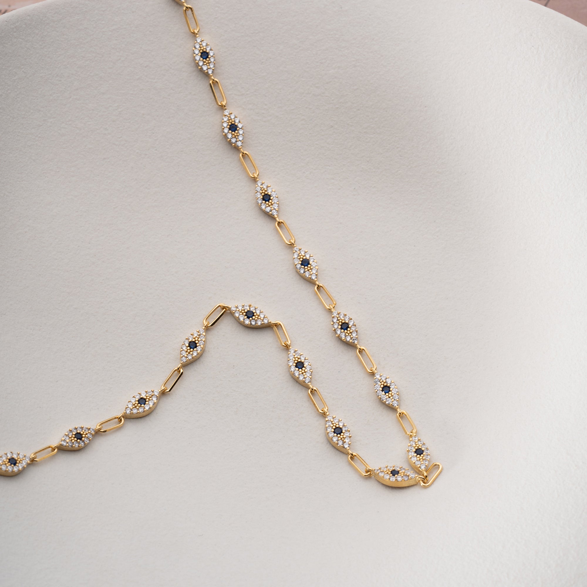 EYE CHARM HALSKETTE | 925 SILBER