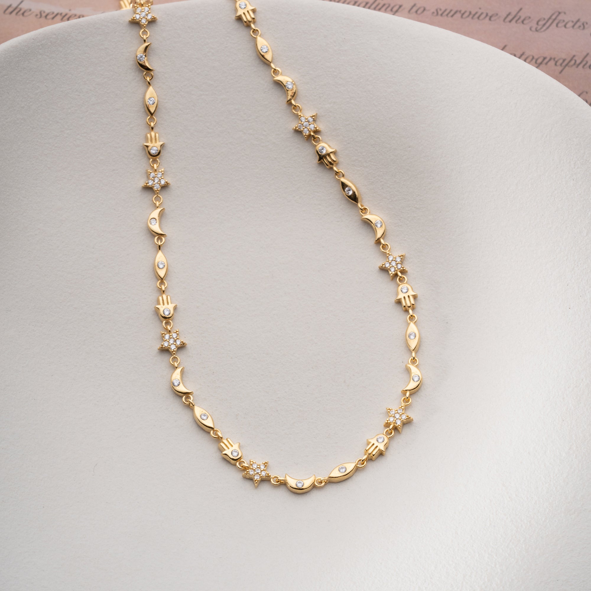 LUNA CHARM HALSKETTE | 925 SILBER