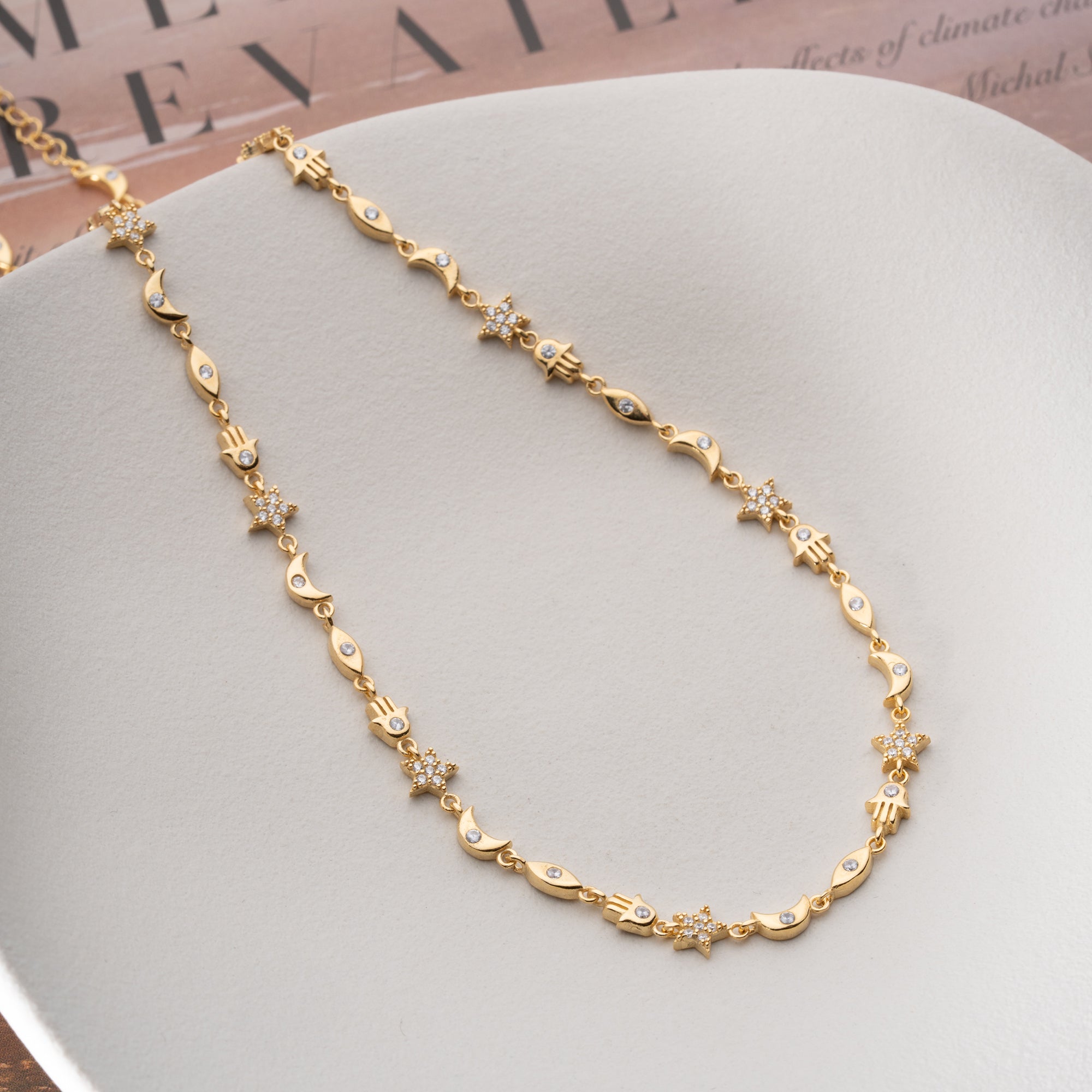 LUNA CHARM HALSKETTE | 925 SILBER