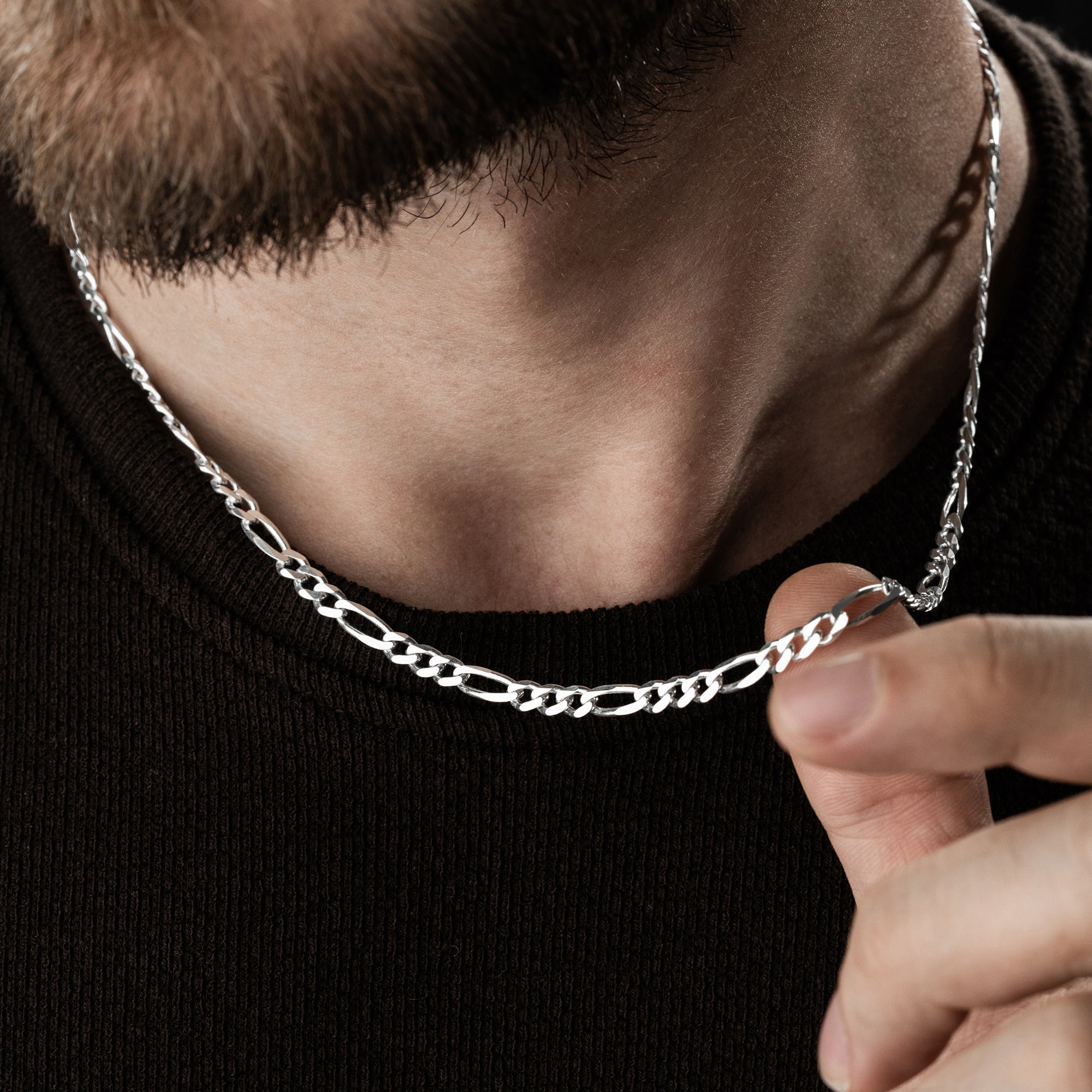 BIG FIGARO HALSKETTE 6 MM | 925 SILBER