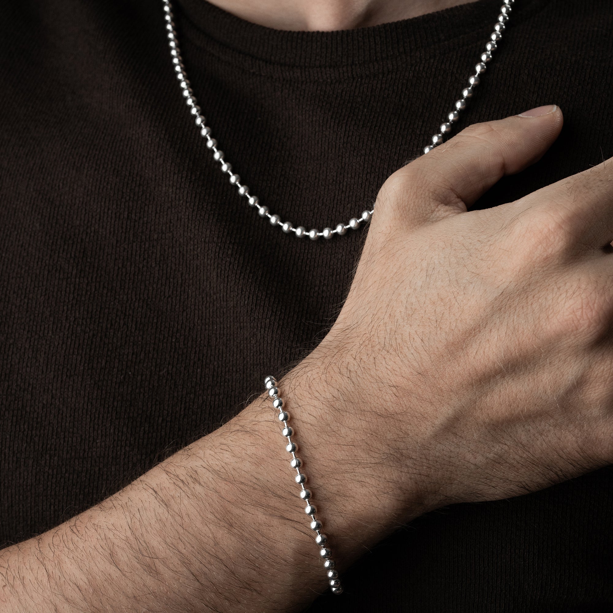 BEAD HALSKETTE SET | 925 SILBER