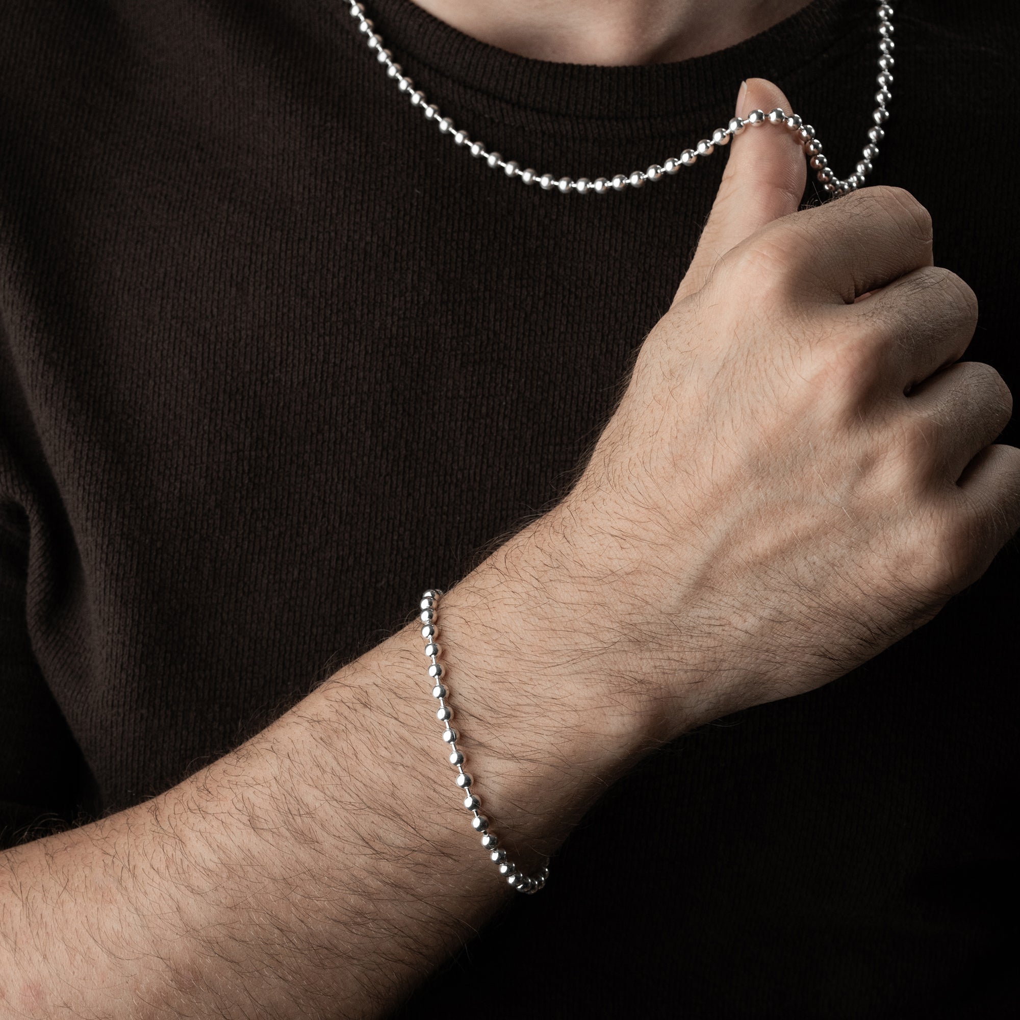 BEAD HALSKETTE SET | 925 SILBER