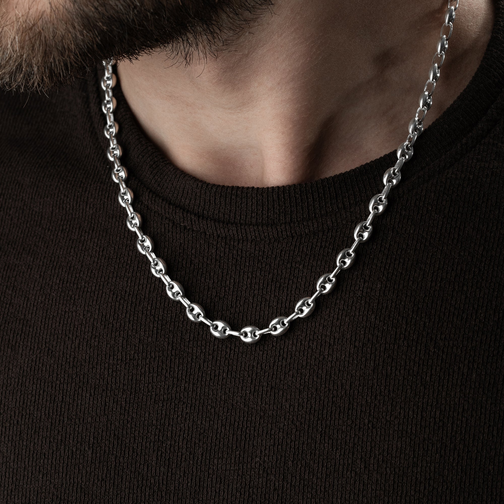 BOHNEN THIN HALSKETTE | 925 SILBER