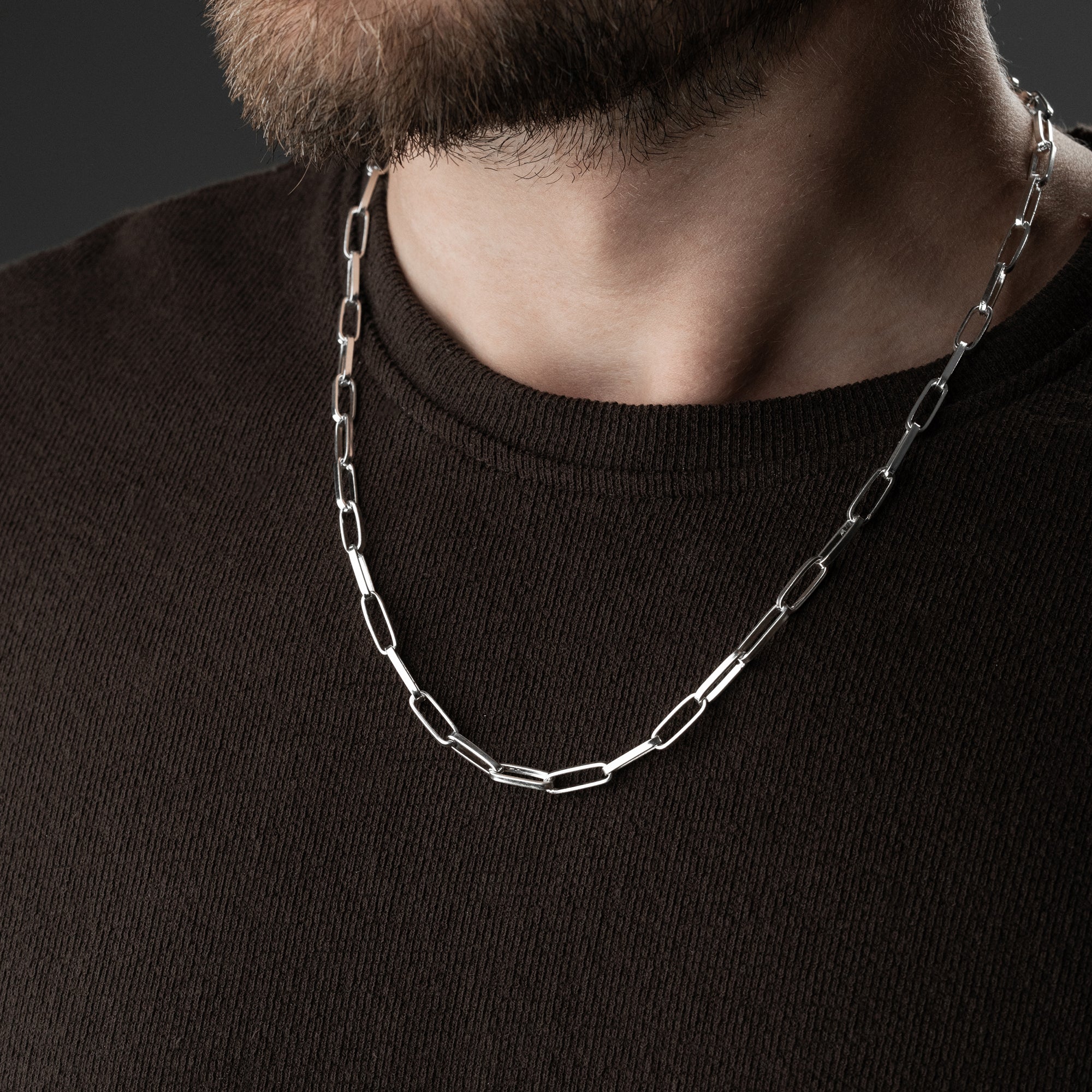 KLAMMER HALSKETTE | 925 SILBER