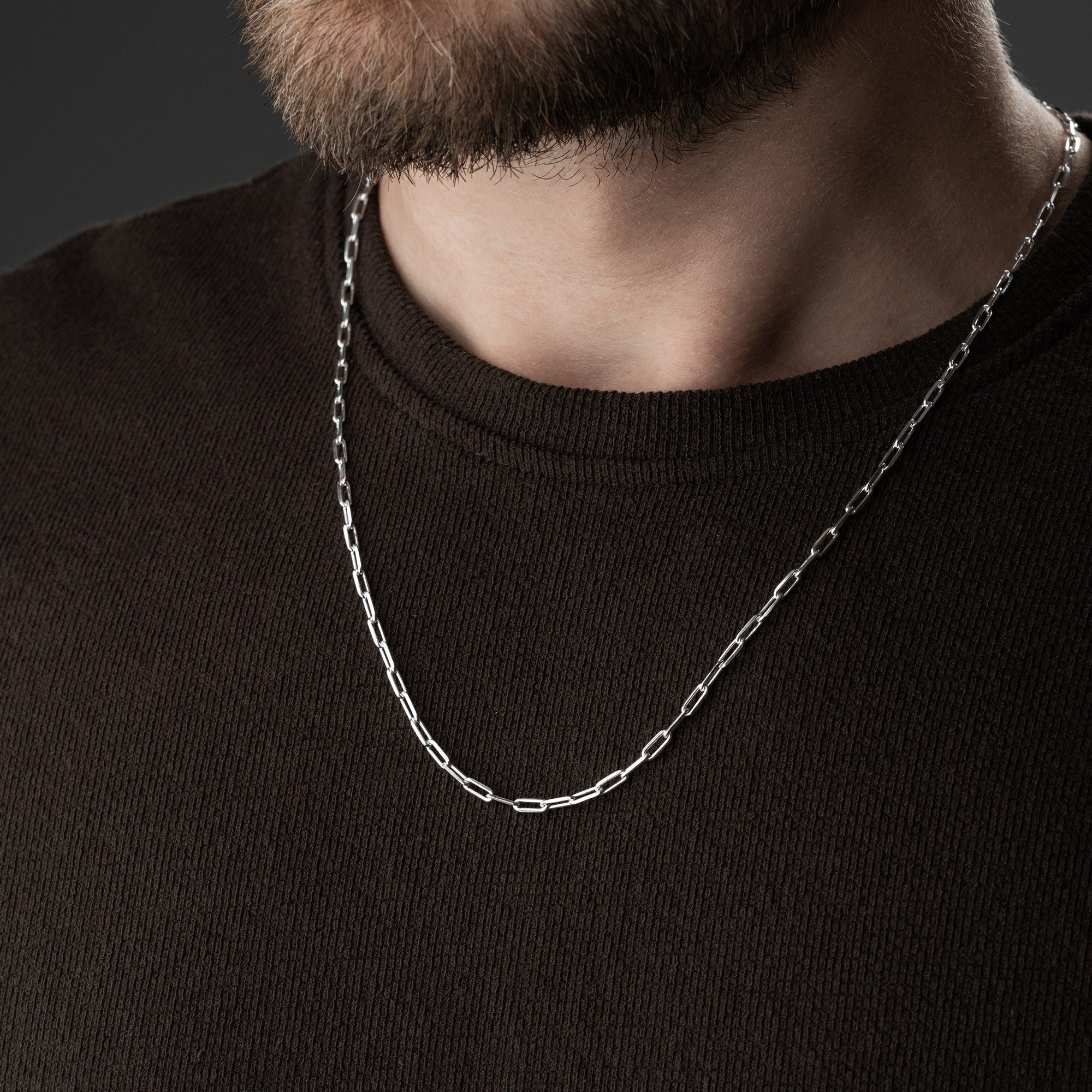 KLAMMER FINE HALSKETTE | 925 SILBER