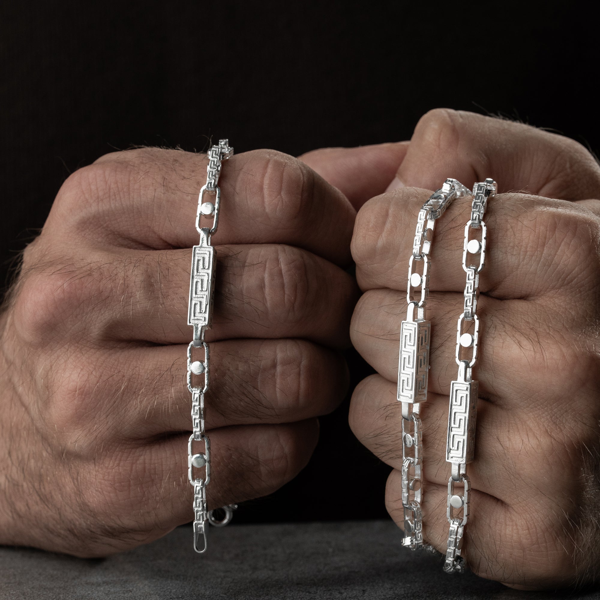 GREEK MONTE CARLO HALSKETTE SET | 925 SILBER