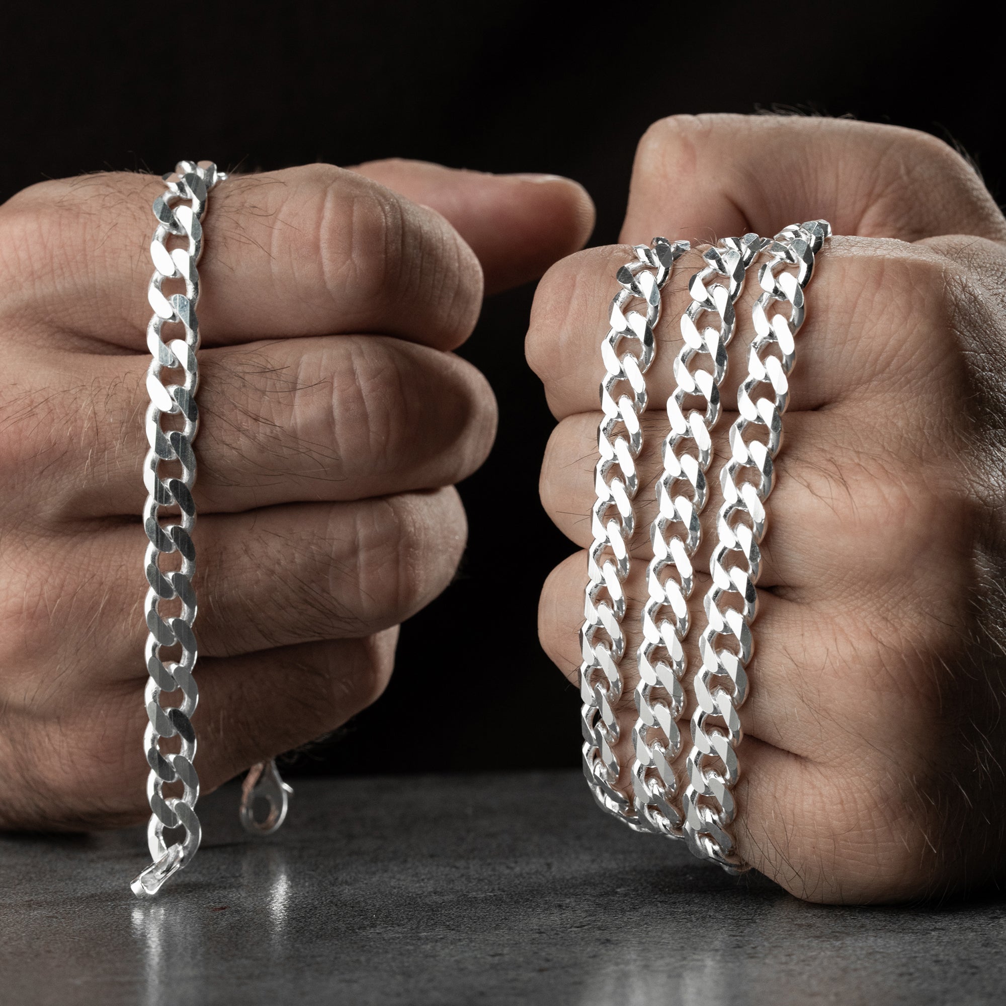 BIG PANZER HALSKETTE SET  | 925 SILBER