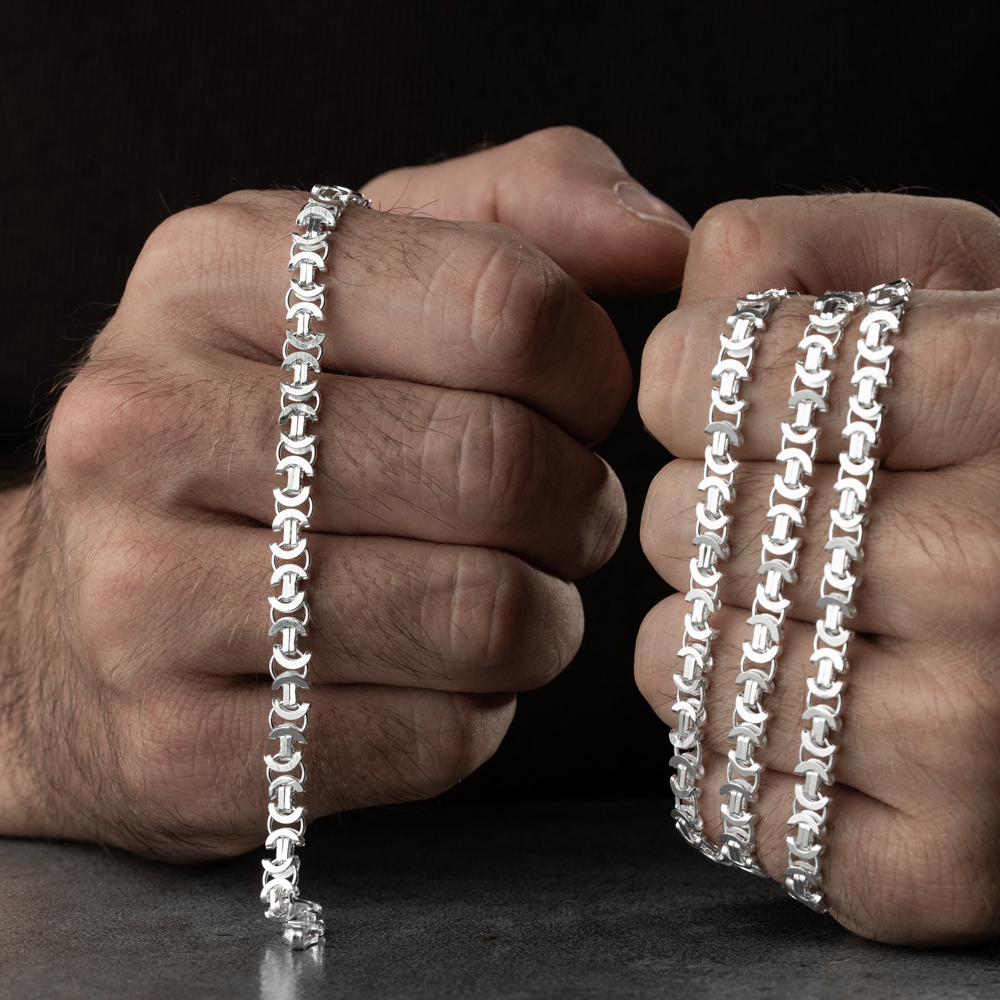 EURO KING HALSKETTE SET | 925 SILBER