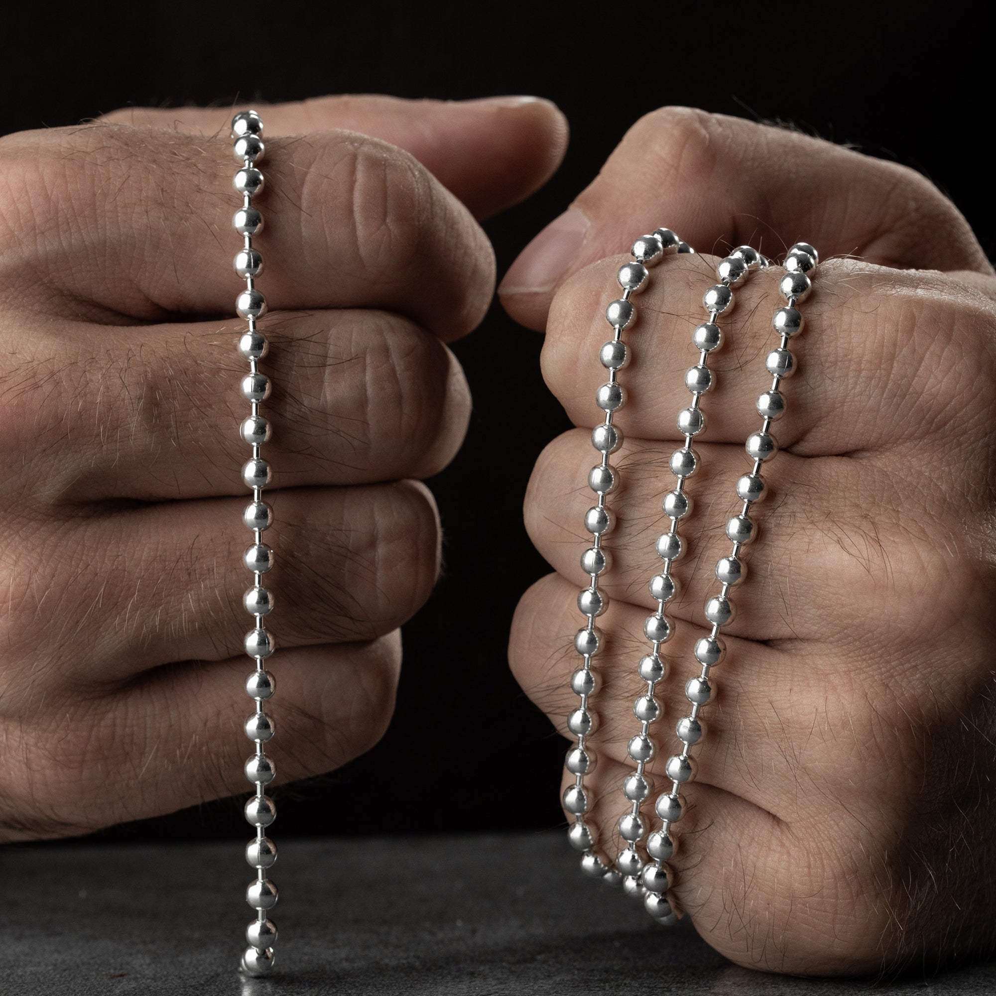 BEAD HALSKETTE SET | 925 SILBER