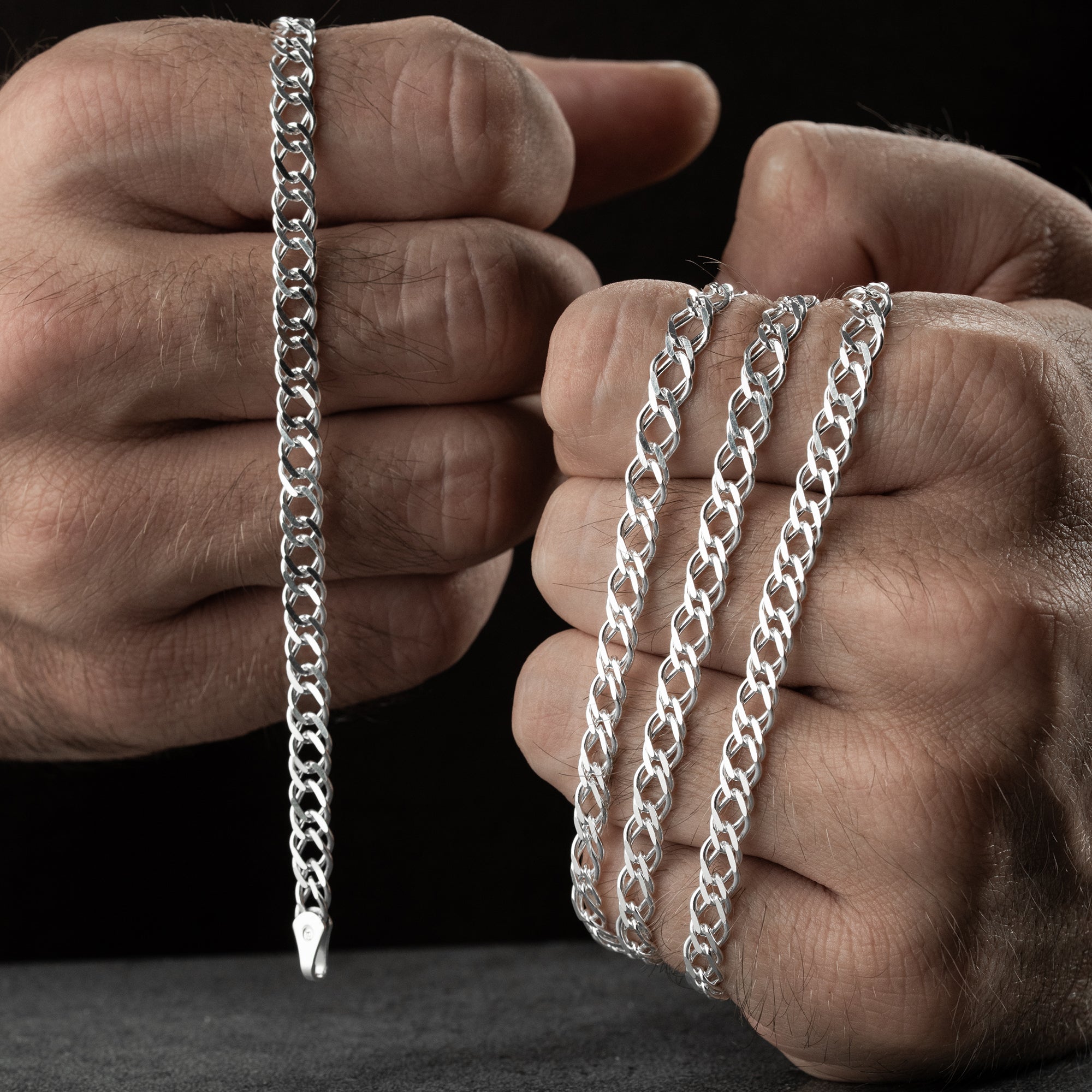 FLECHT HALSKETTE SET | 925 SILBER