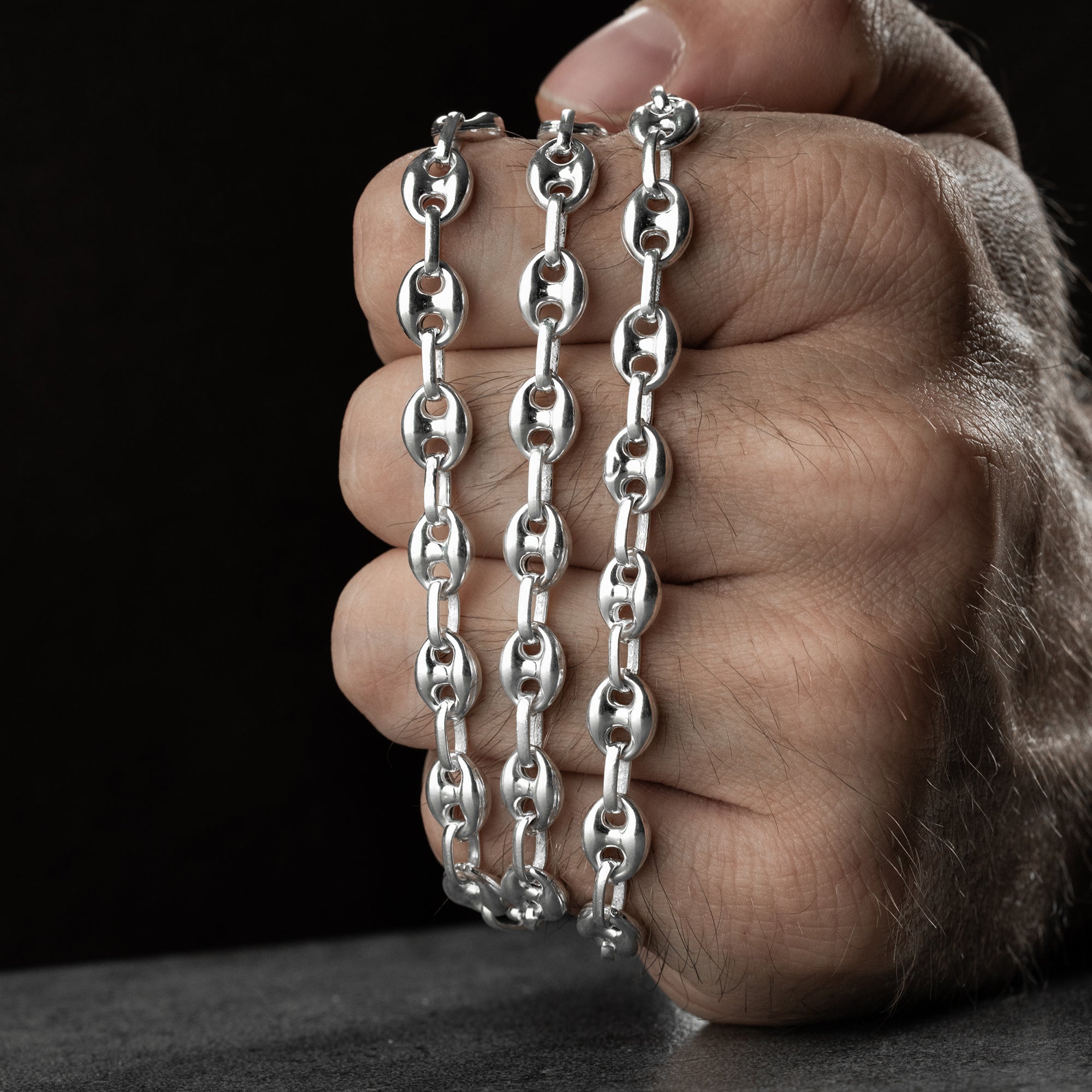 BOHNEN HALSKETTE | 925 SILBER