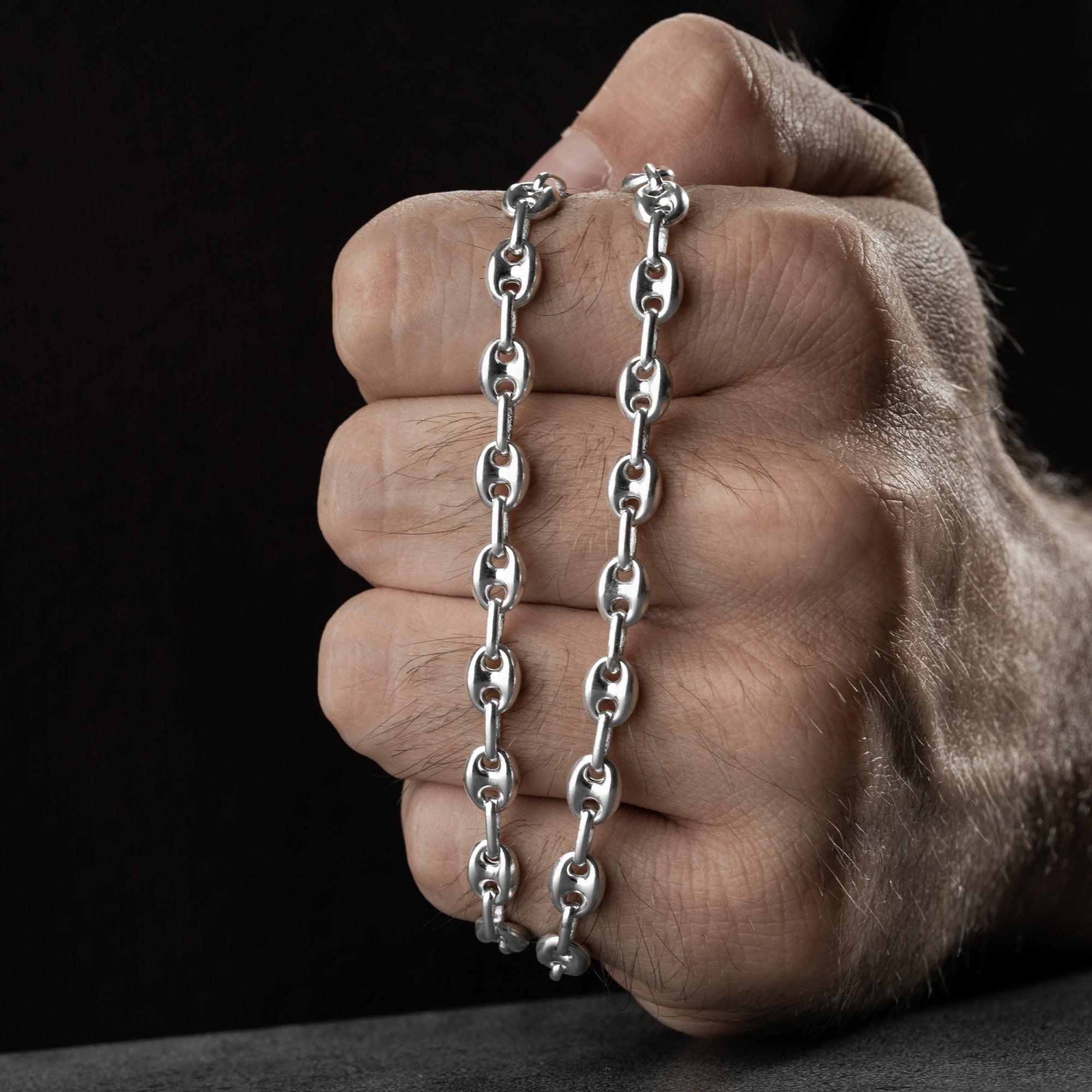 BOHNEN THIN HALSKETTE | 925 SILBER