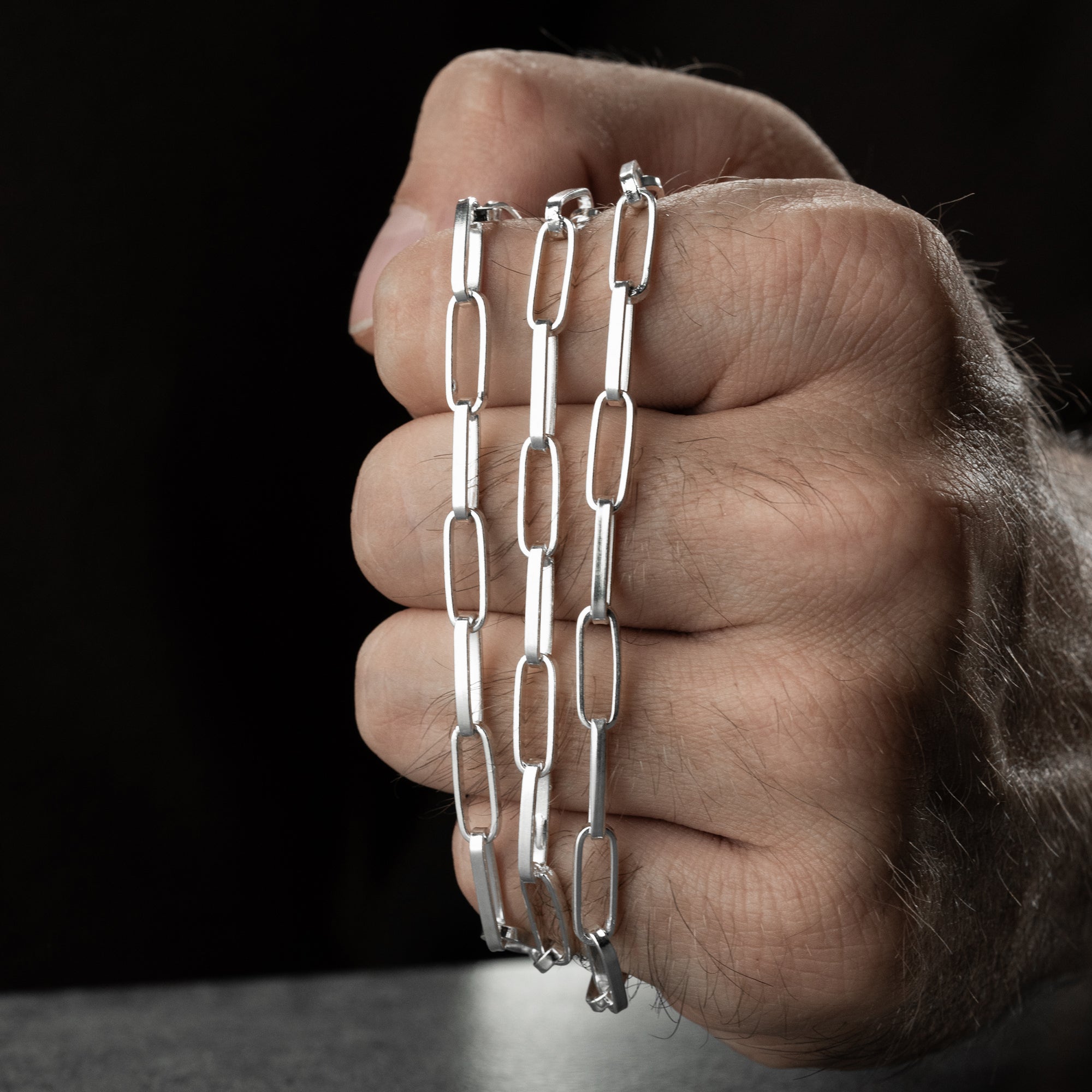 KLAMMER HALSKETTE | 925 SILBER