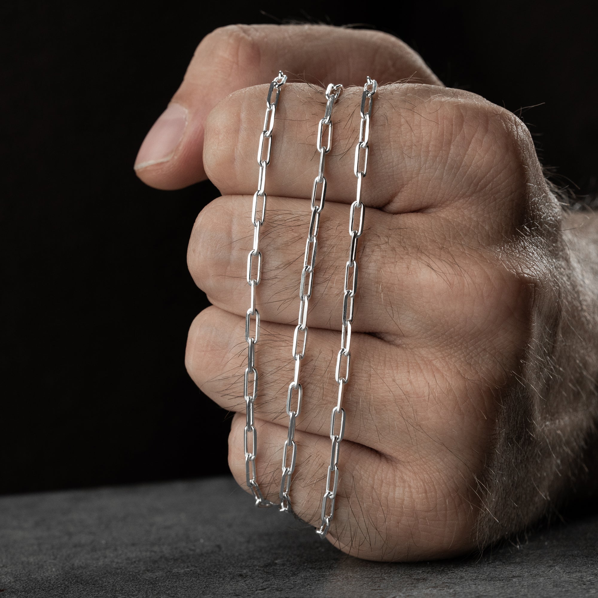 KLAMMER FINE HALSKETTE | 925 SILBER