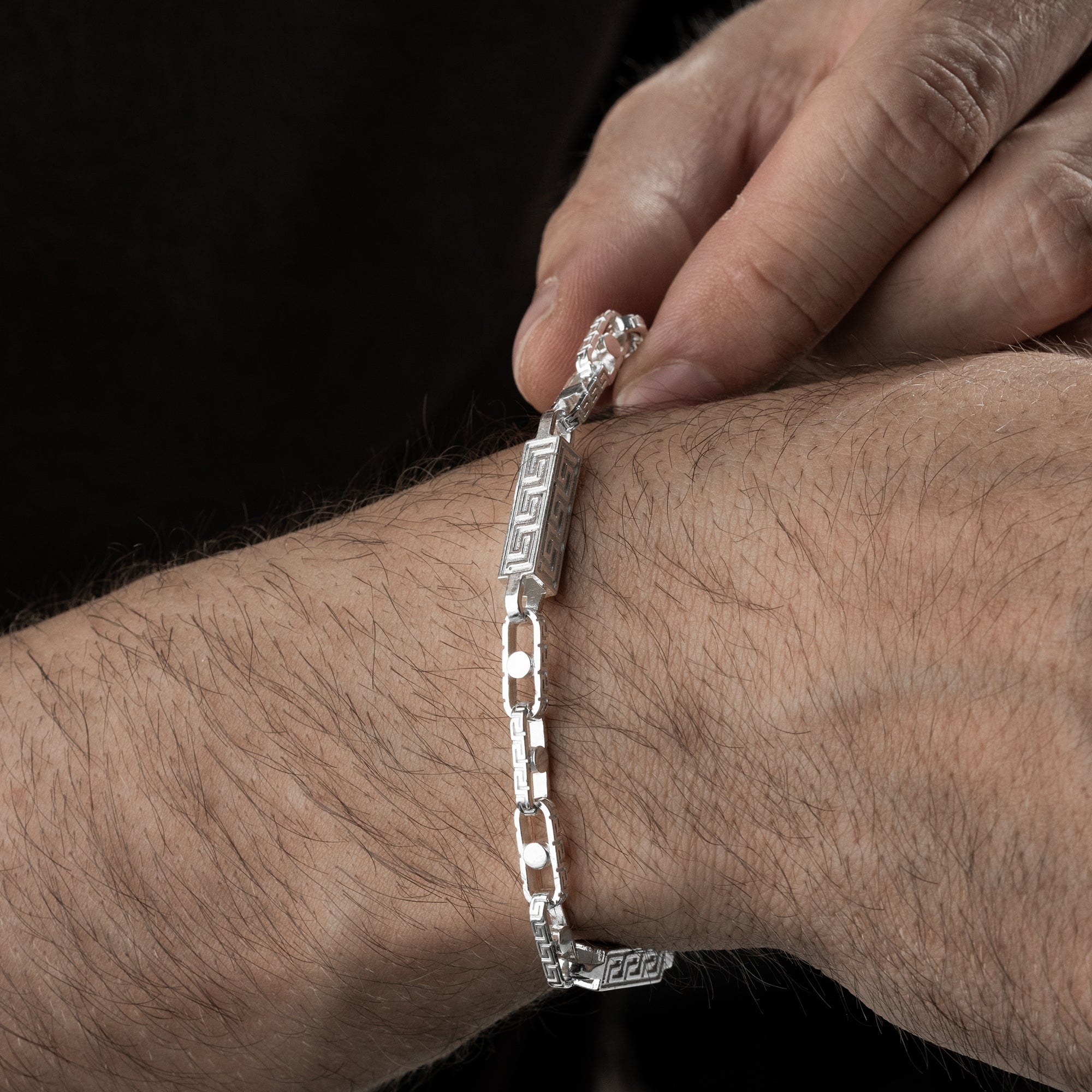 GREEK MONTE CARLO ARMBAND | 925 SILBER
