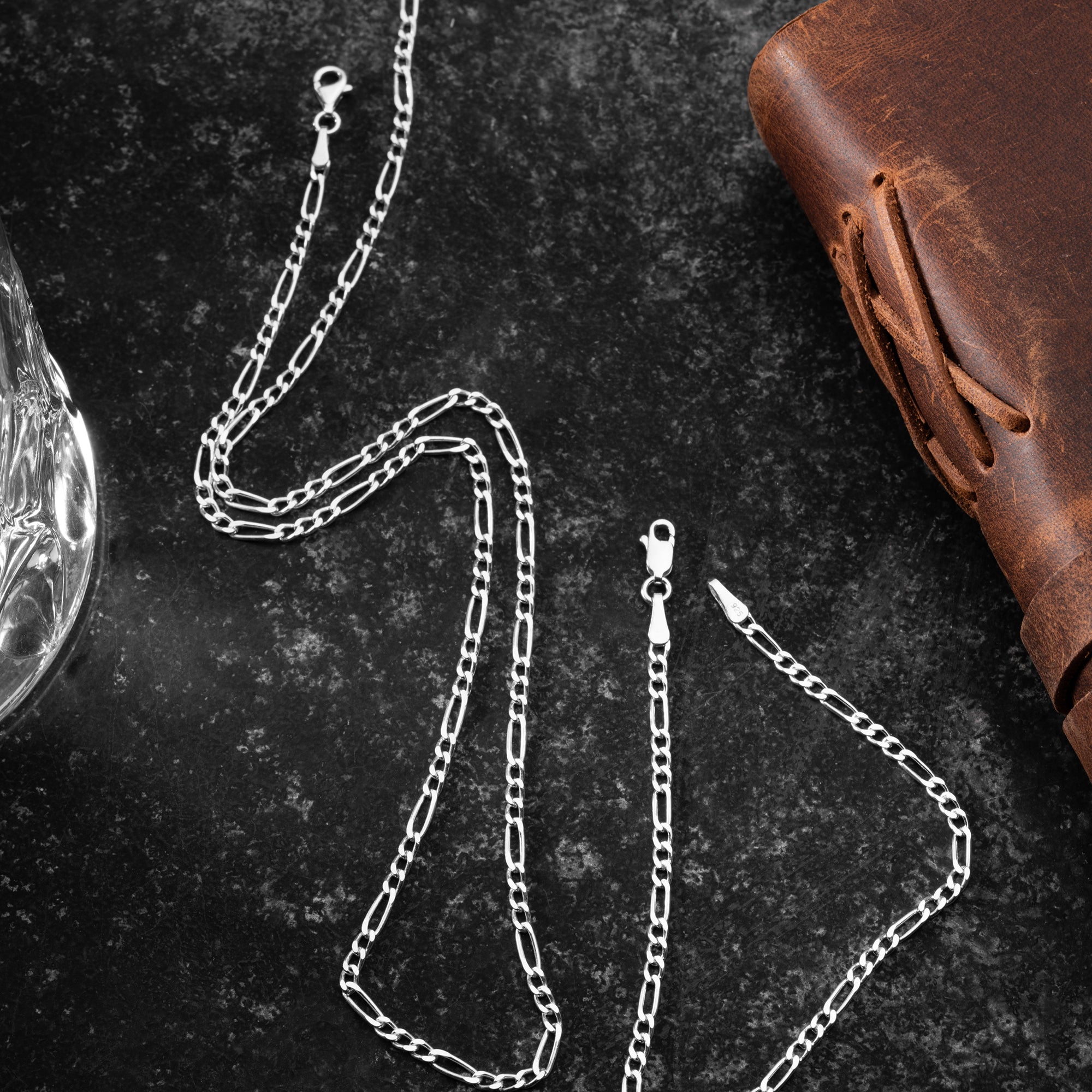 FIGARO HALSKETTE SET 4 MM | 925 SILBER