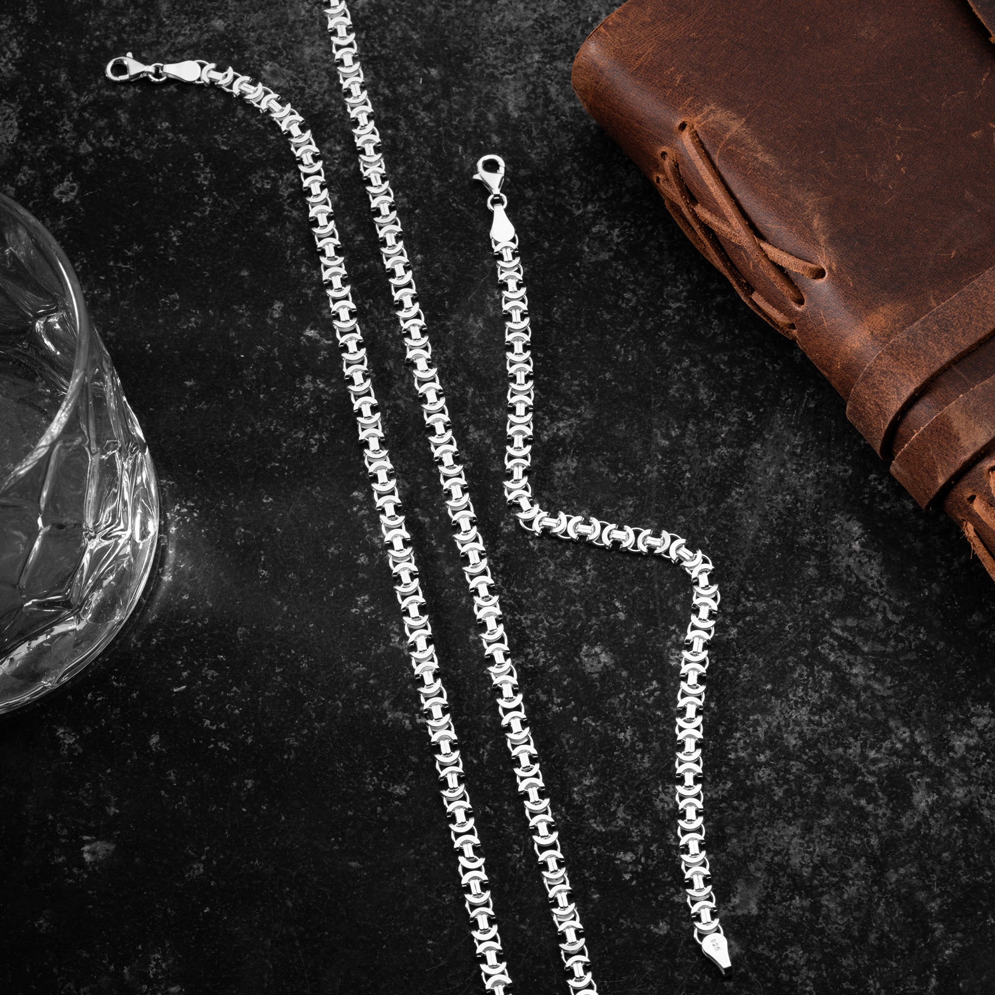 EURO KING HALSKETTE SET | 925 SILBER