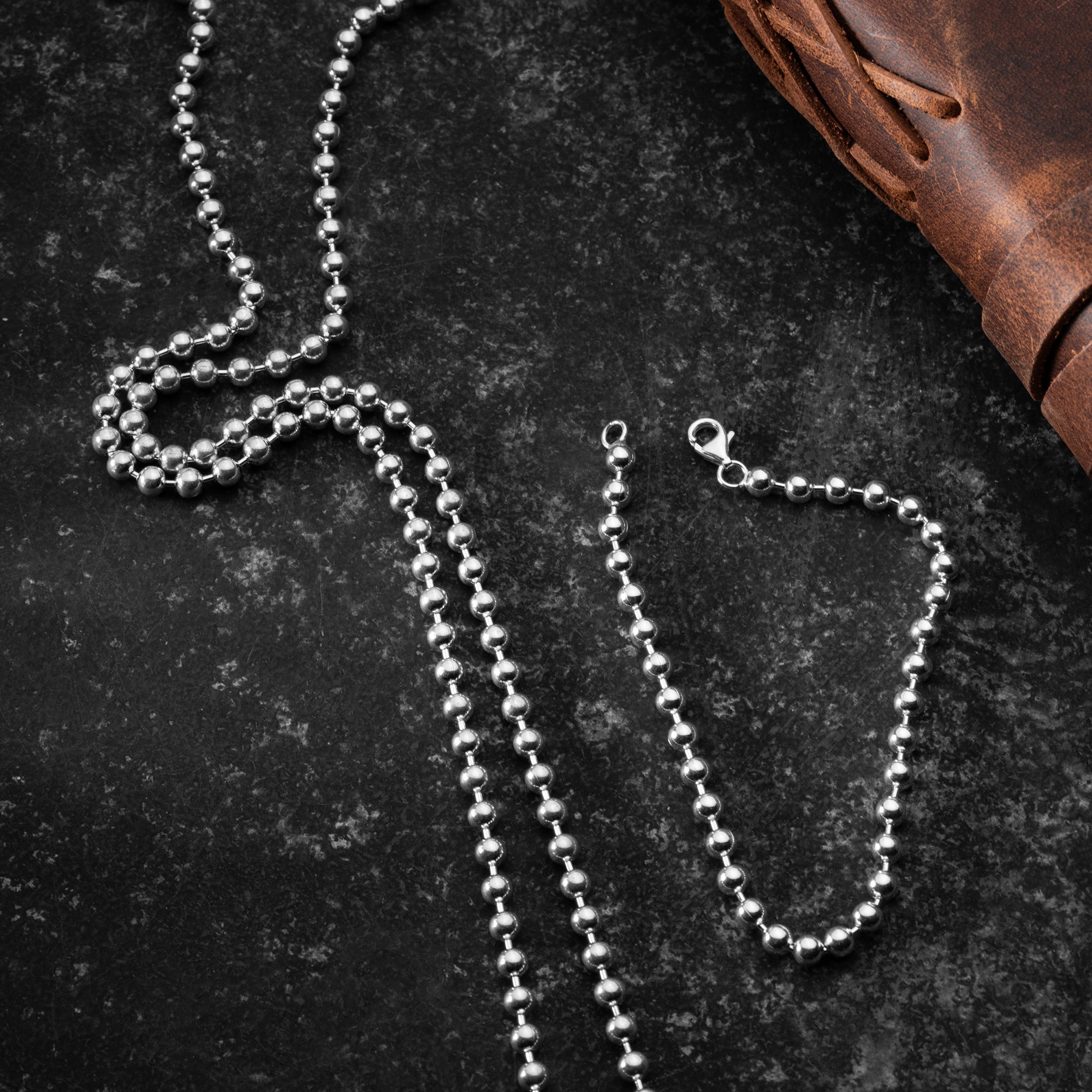 BEAD HALSKETTE SET | 925 SILBER