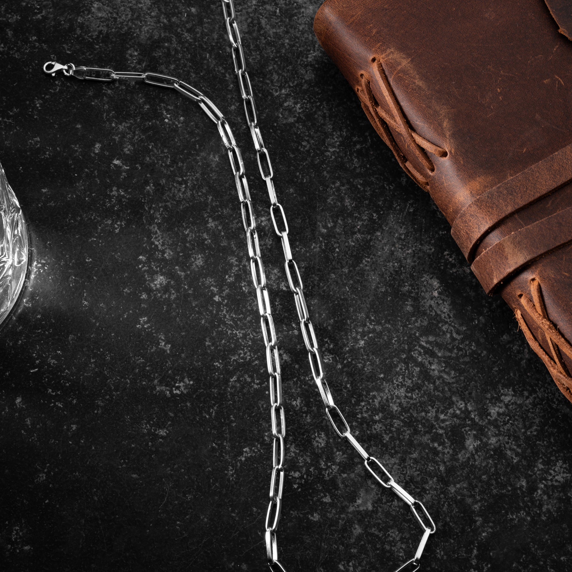 KLAMMER HALSKETTE | 925 SILBER