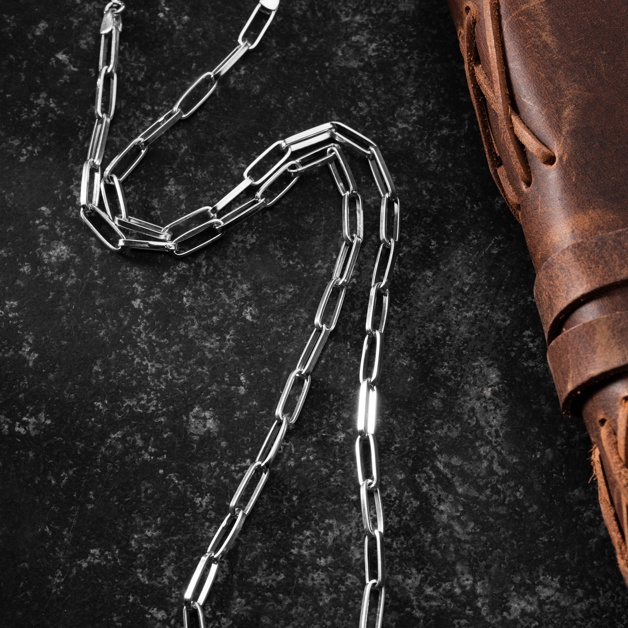 KLAMMER HALSKETTE | 925 SILBER