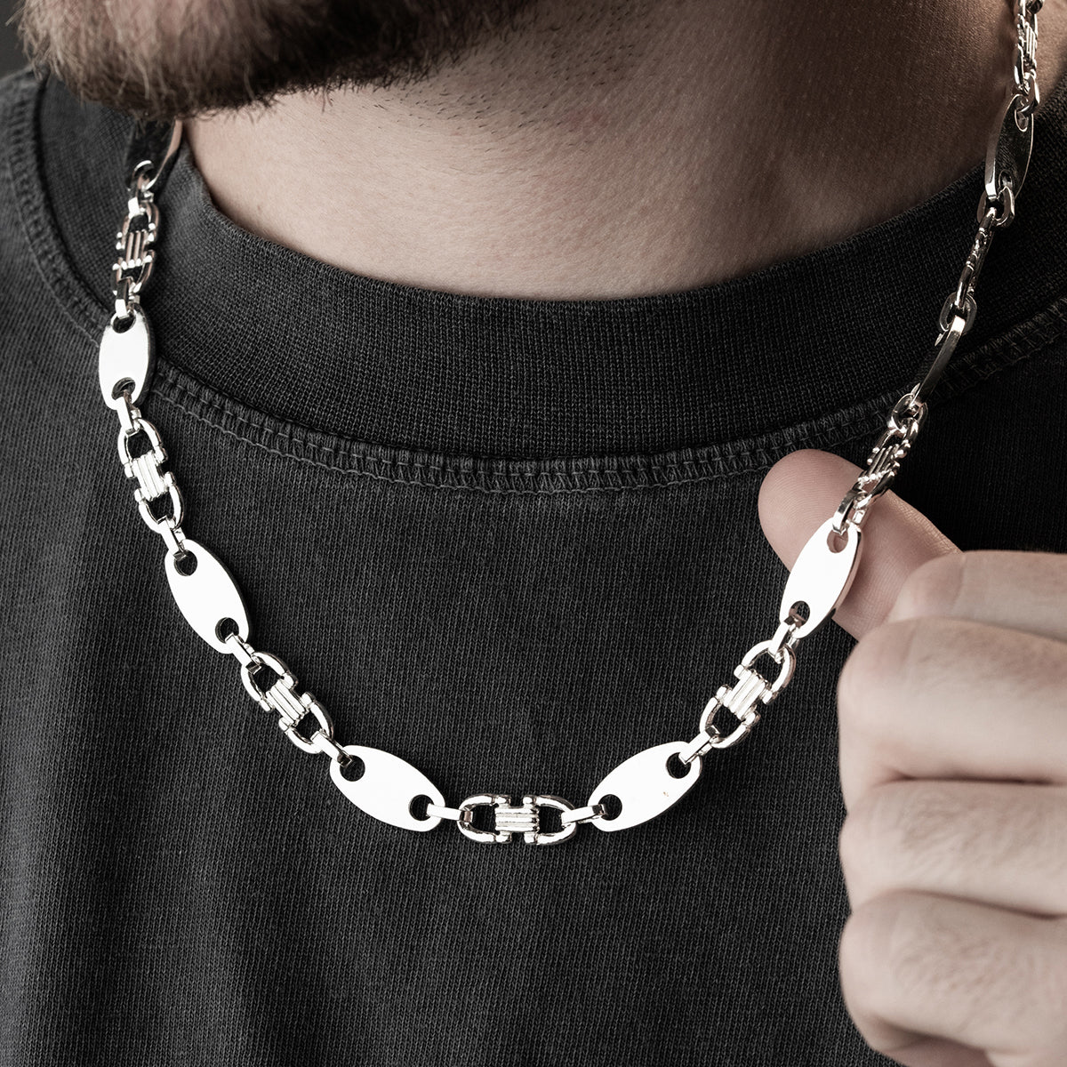 PLATTENKETTE 9 MM | 925 SILBER