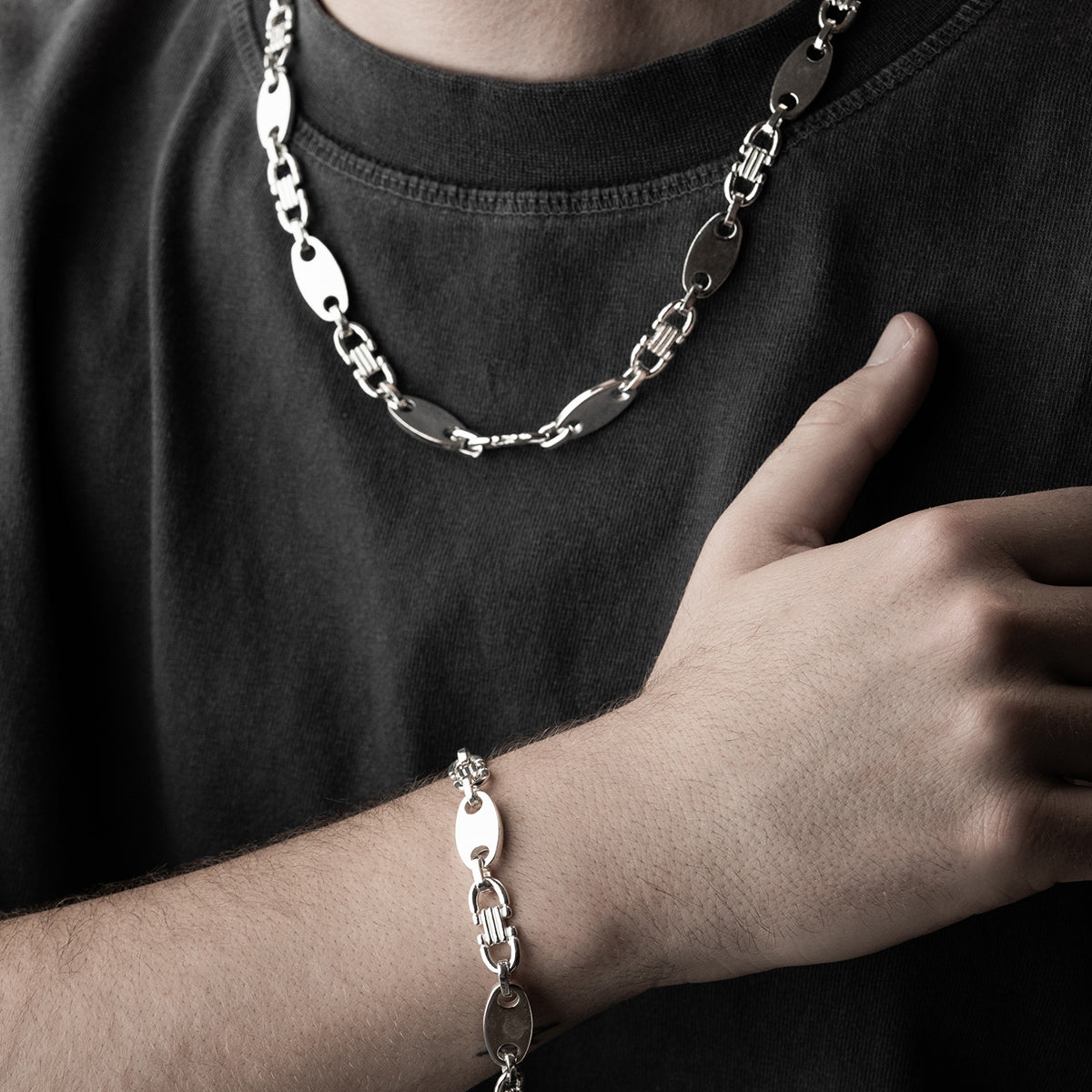 PLATTENKETTE 8 MM | 925 SILBER