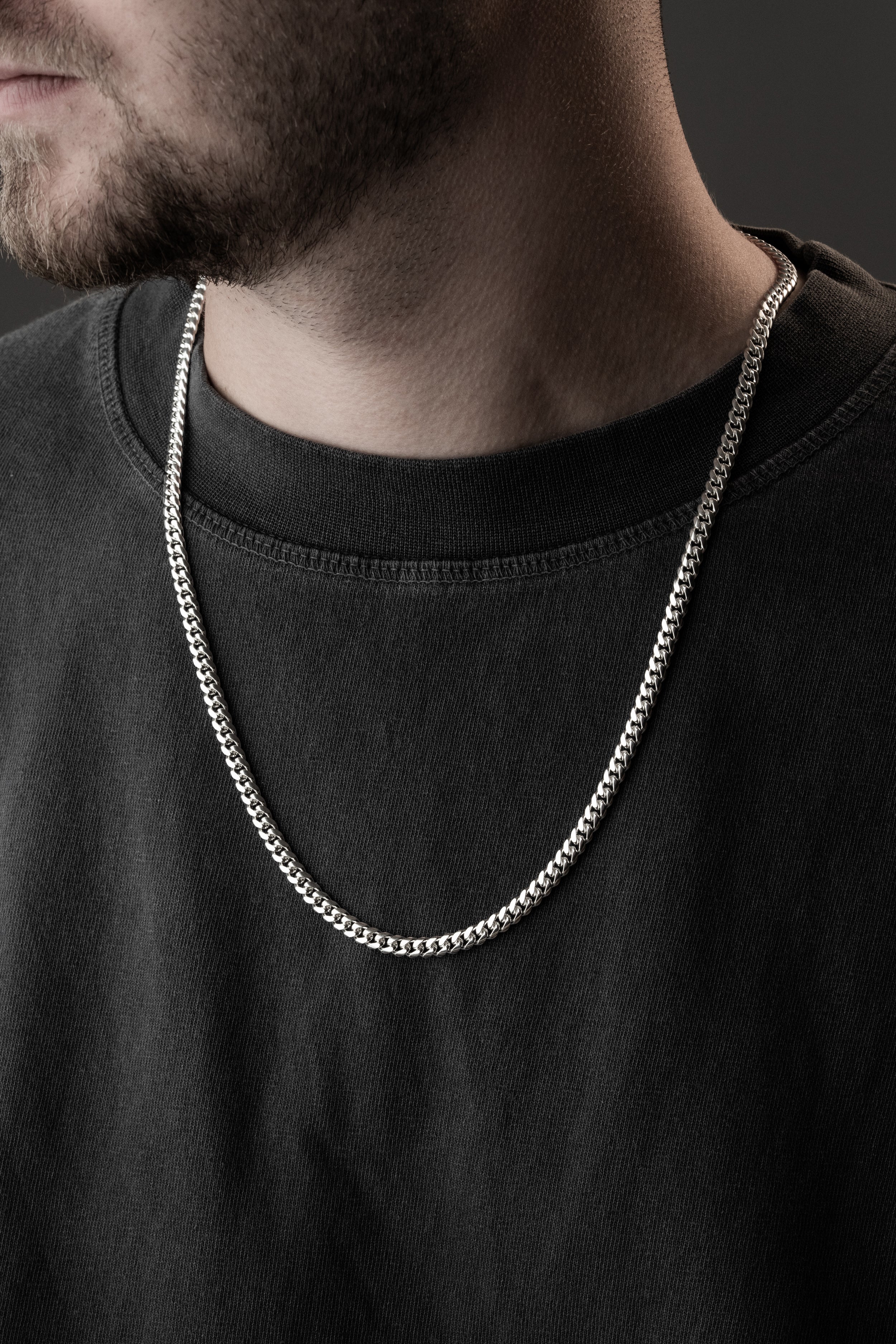 PANZER HALSKETTE 4 MM | 925 SILBER
