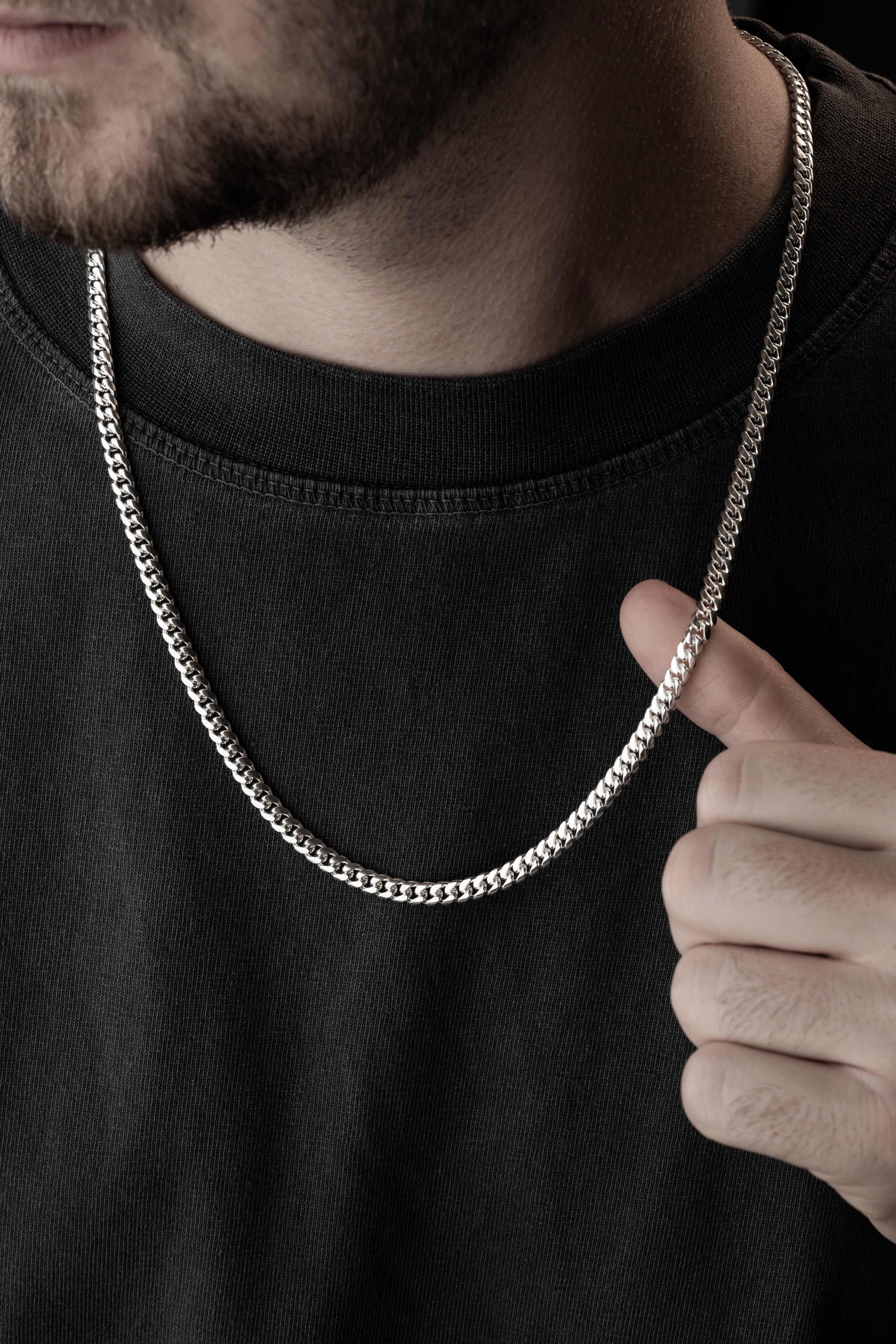 PANZER HALSKETTE 4 MM | 925 SILBER
