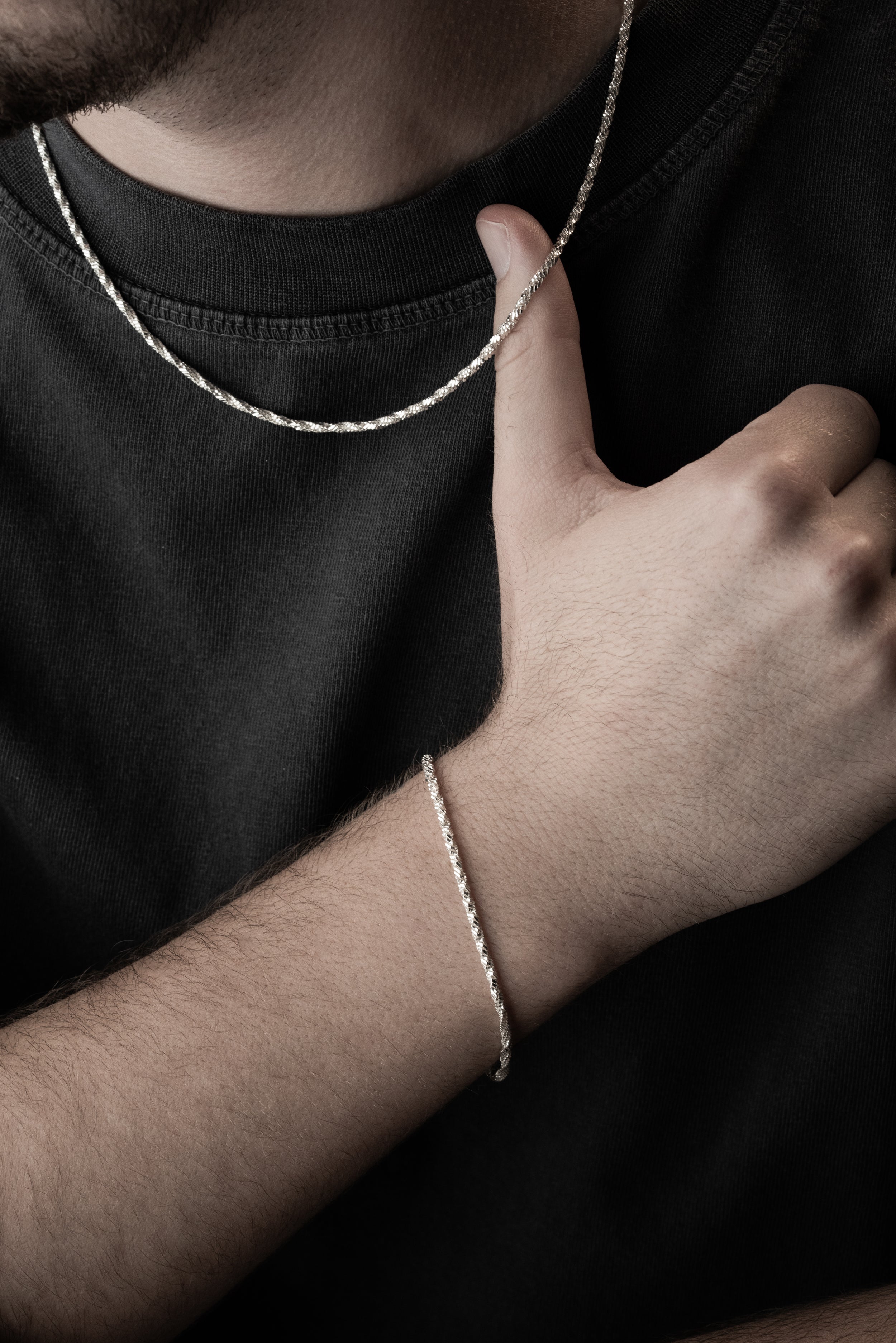 SINGAPUR HALSKETTE SET 2 MM | 925 SILBER