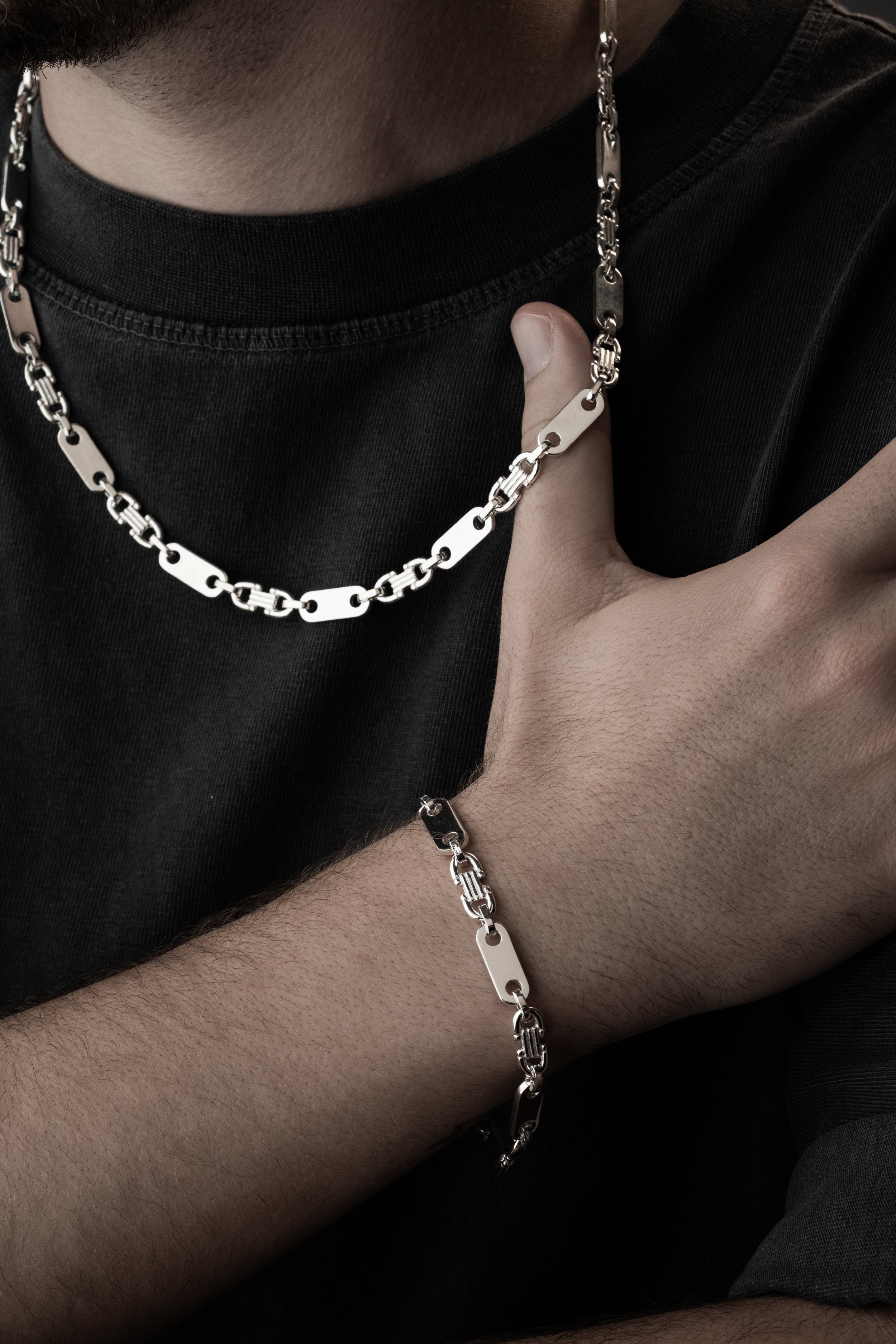 PLATTENKETTE SET 6 MM | 925 SILBER