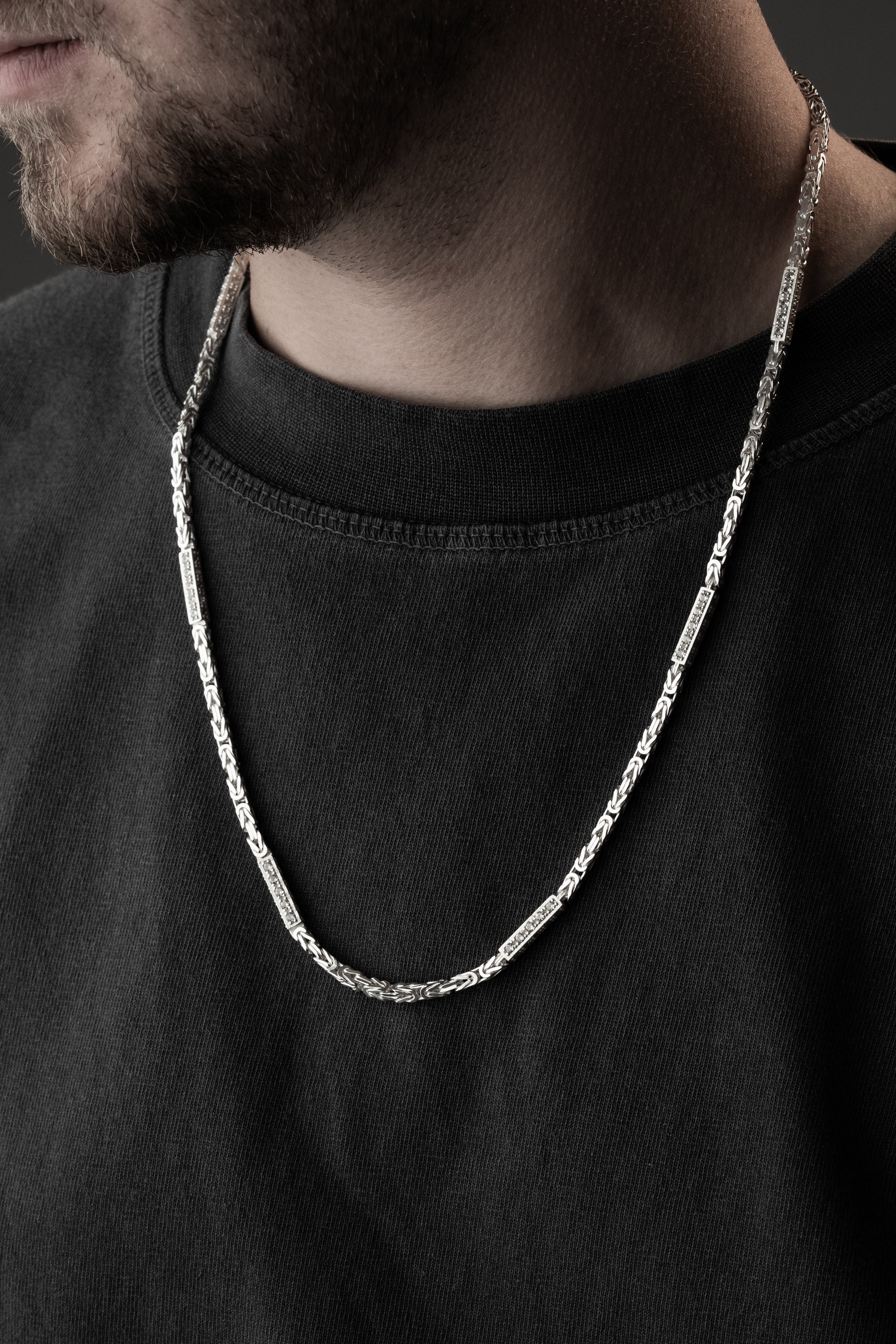 KÖNIGSKETTE ICED OUT 3 MM | 925 SILBER