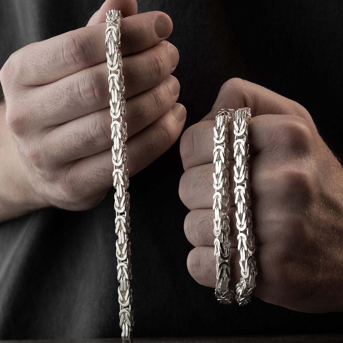 KÖNIGSKETTE SET 6 MM | 925 SILBER