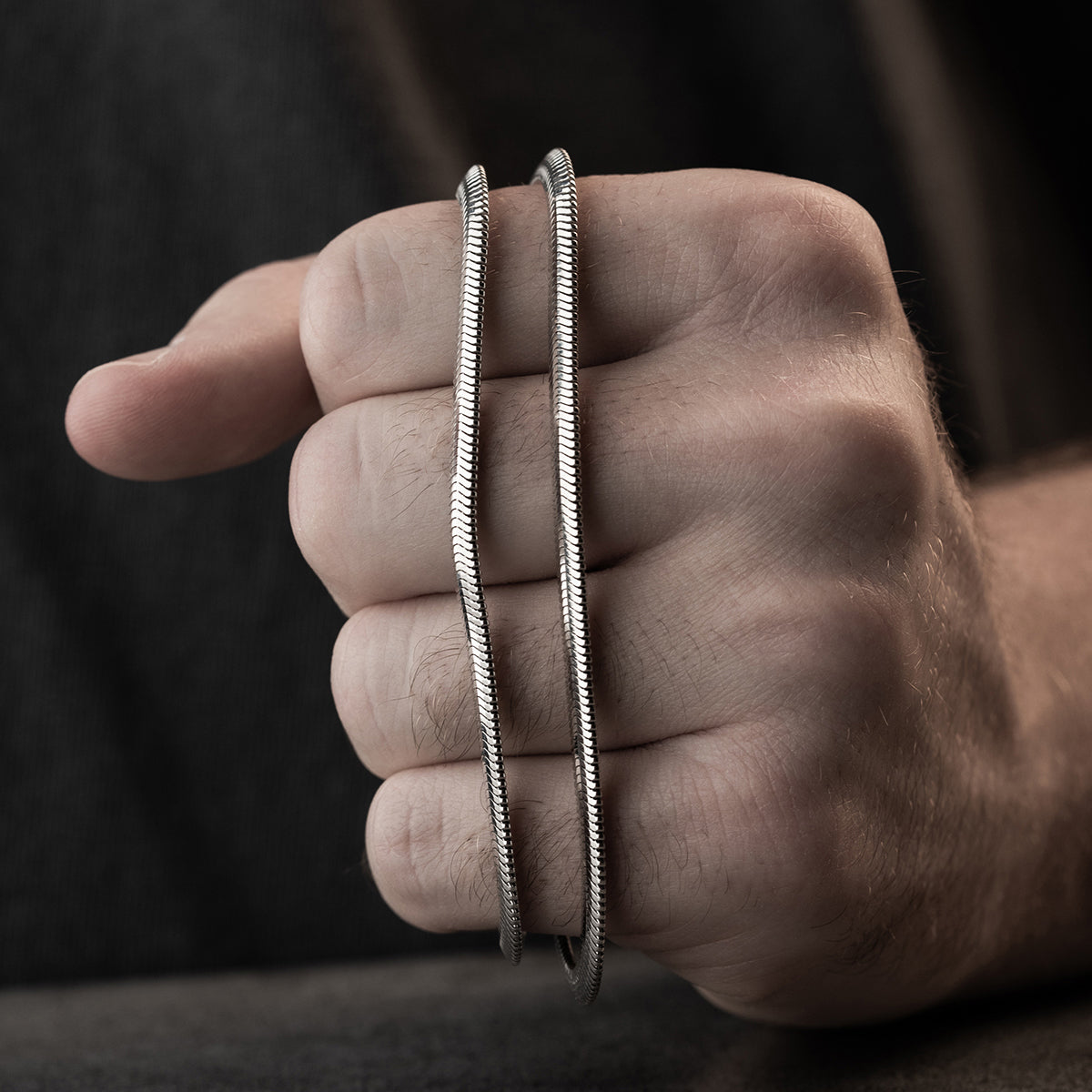 SNAKE HALSKETTE 4 MM | 925 SILBER