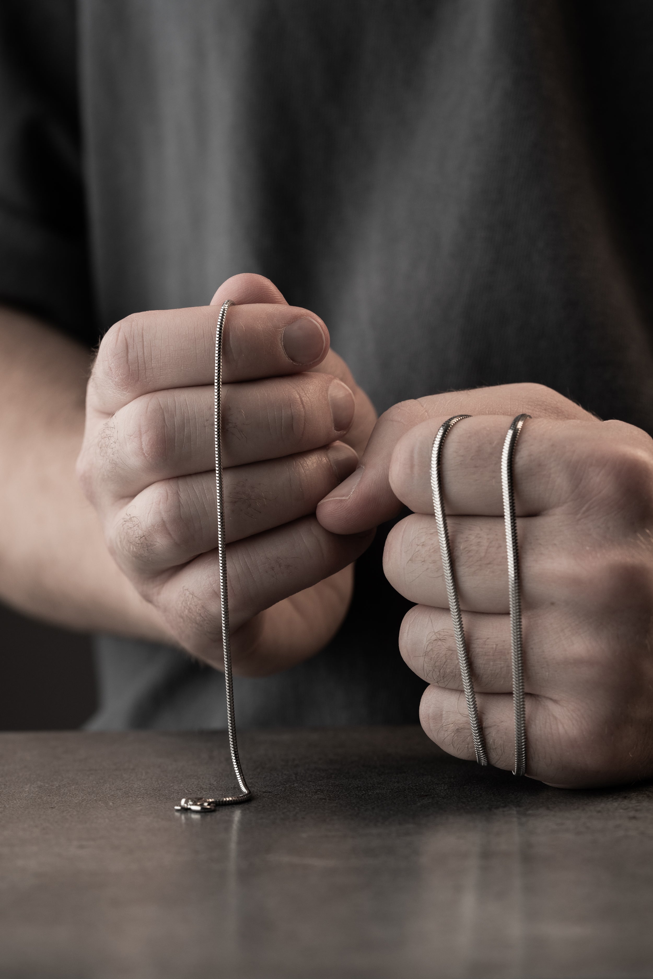 SNAKE HALSKETTE SET 2 MM | 925 SILBER