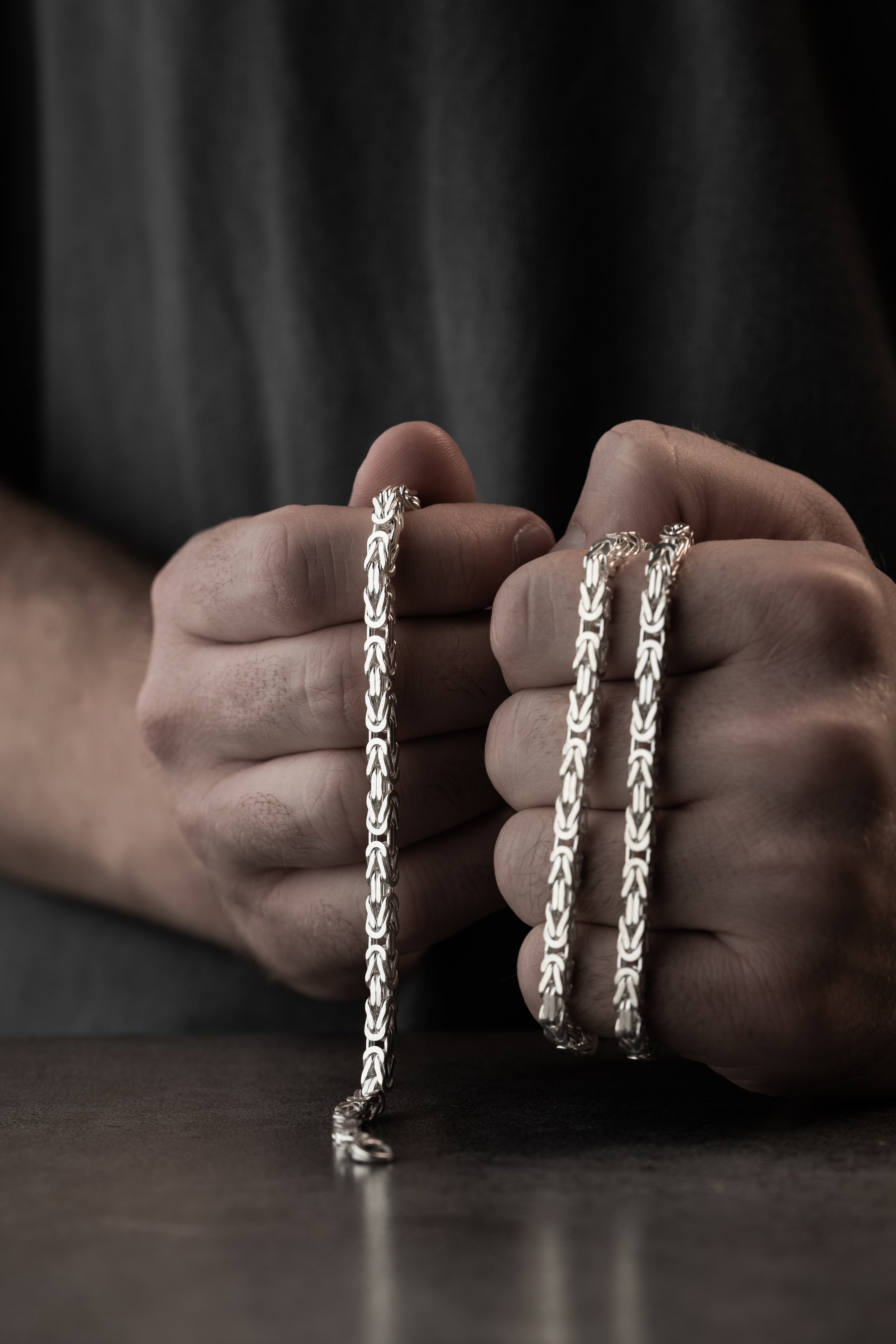 KÖNIGSKETTE SET 4 MM | 925 SILBER