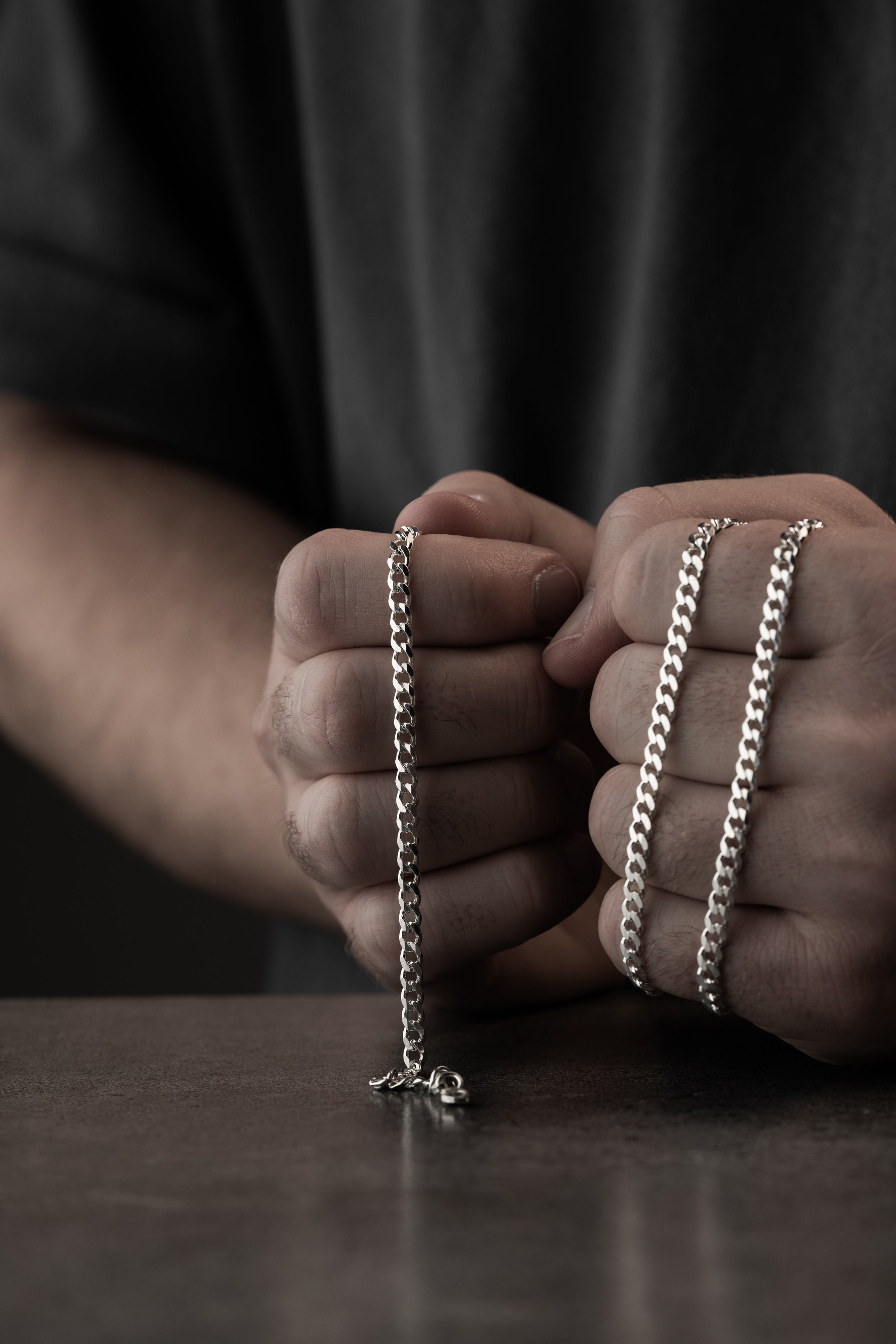 PANZER HALSKETTE SET 3 MM | 925 SILBER