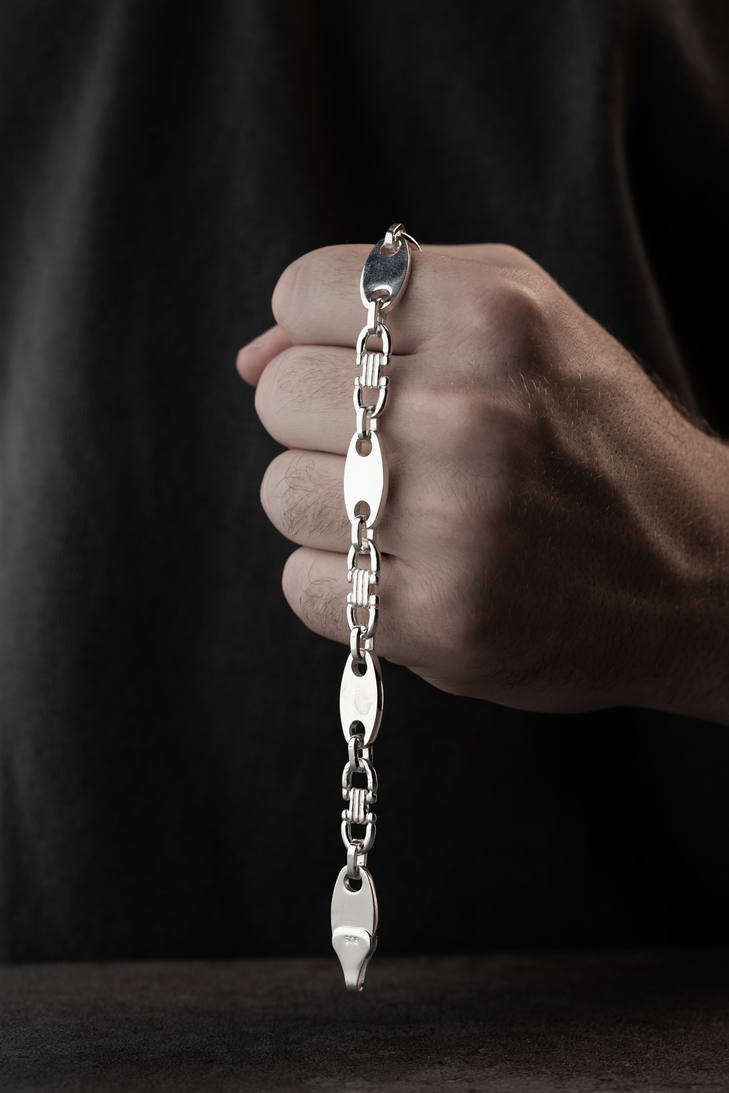 PLATTEN ARMBAND 8 MM | 925 SILBER