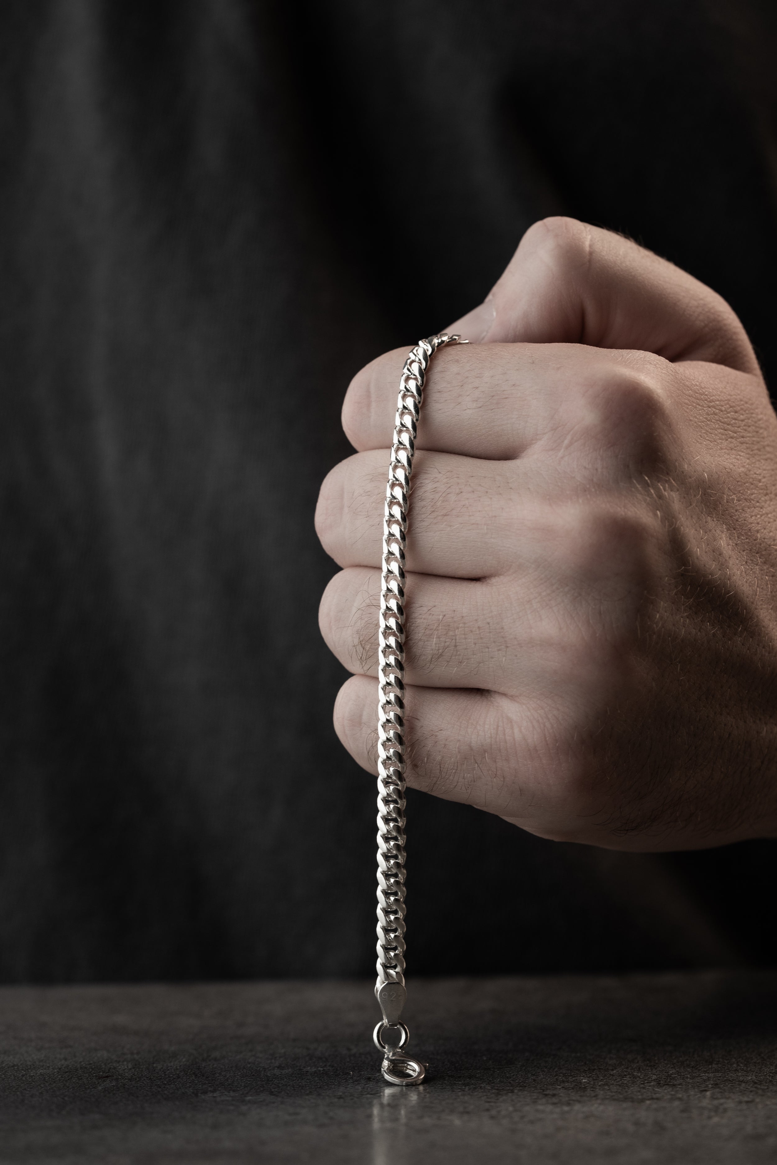 PANZER ARMBAND 4 MM | 925 SILBER